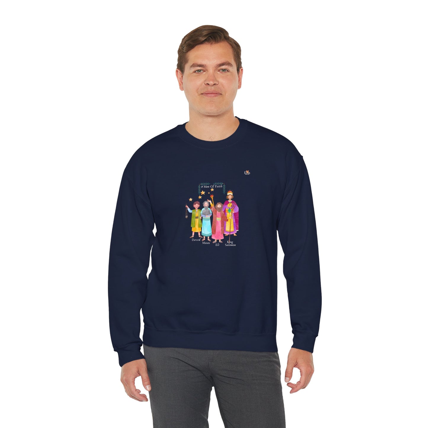 Men Of Faith- Unisex 2 sides -Crewneck Sweatshirt