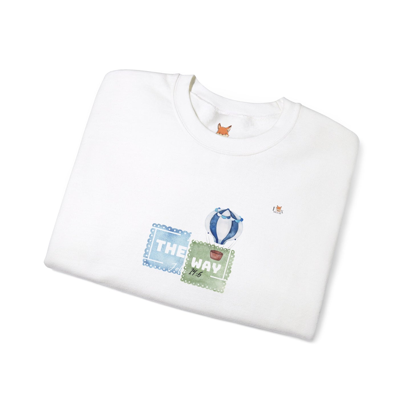 I Am The Way whit with Hot Air Balloons- Unisex Crewneck Sweatshirt
