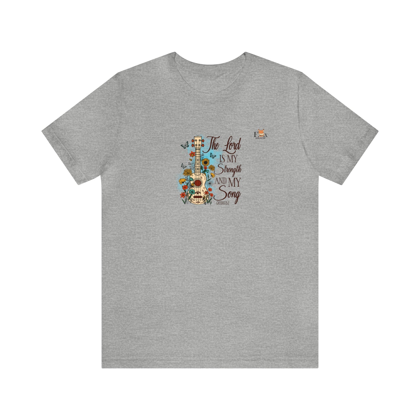 Jesus and Guitar- The Lord is my strength and my song -Unisex T-shirt