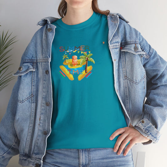 Tanning and Coconut Tree Good Time- T-Shirt
