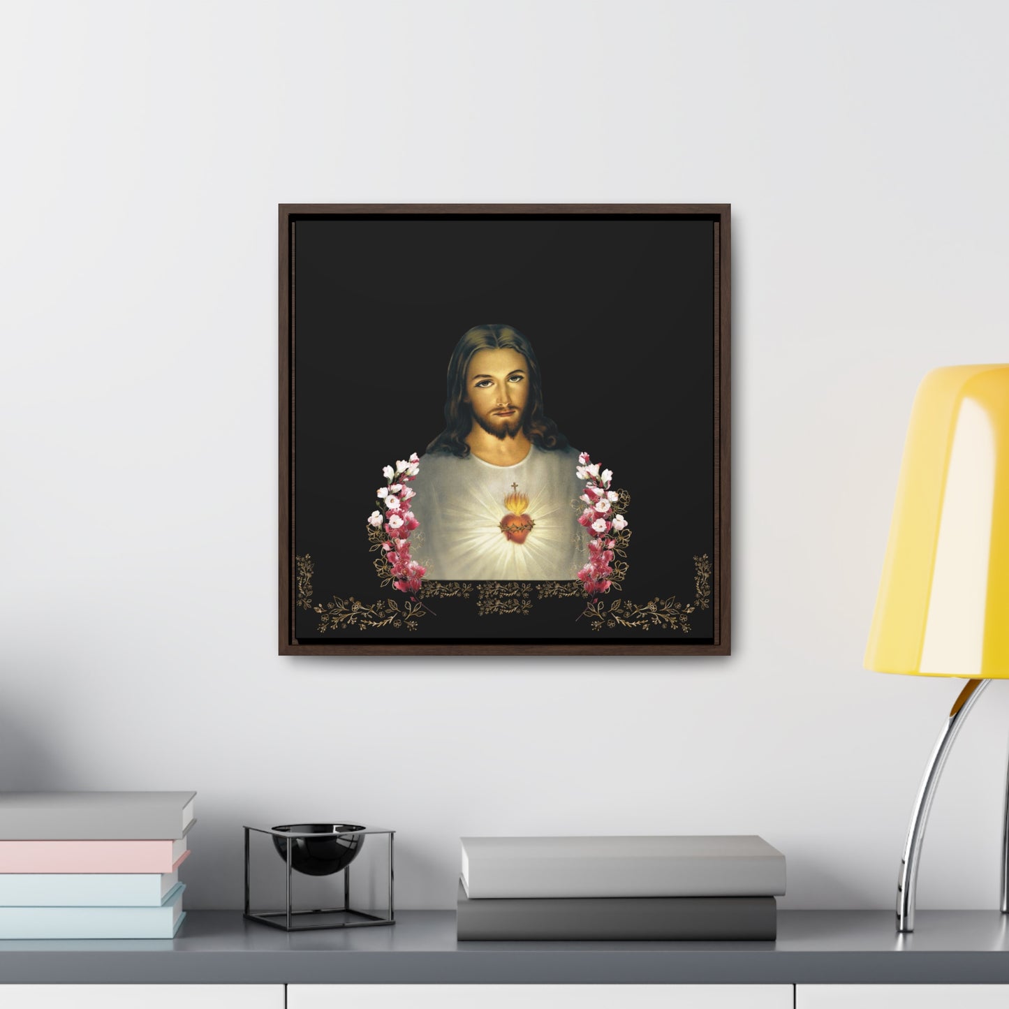 The Sacred Heart of Jesus and Flowers -The Catholic Church Of The Syriac Chaldean Tradition