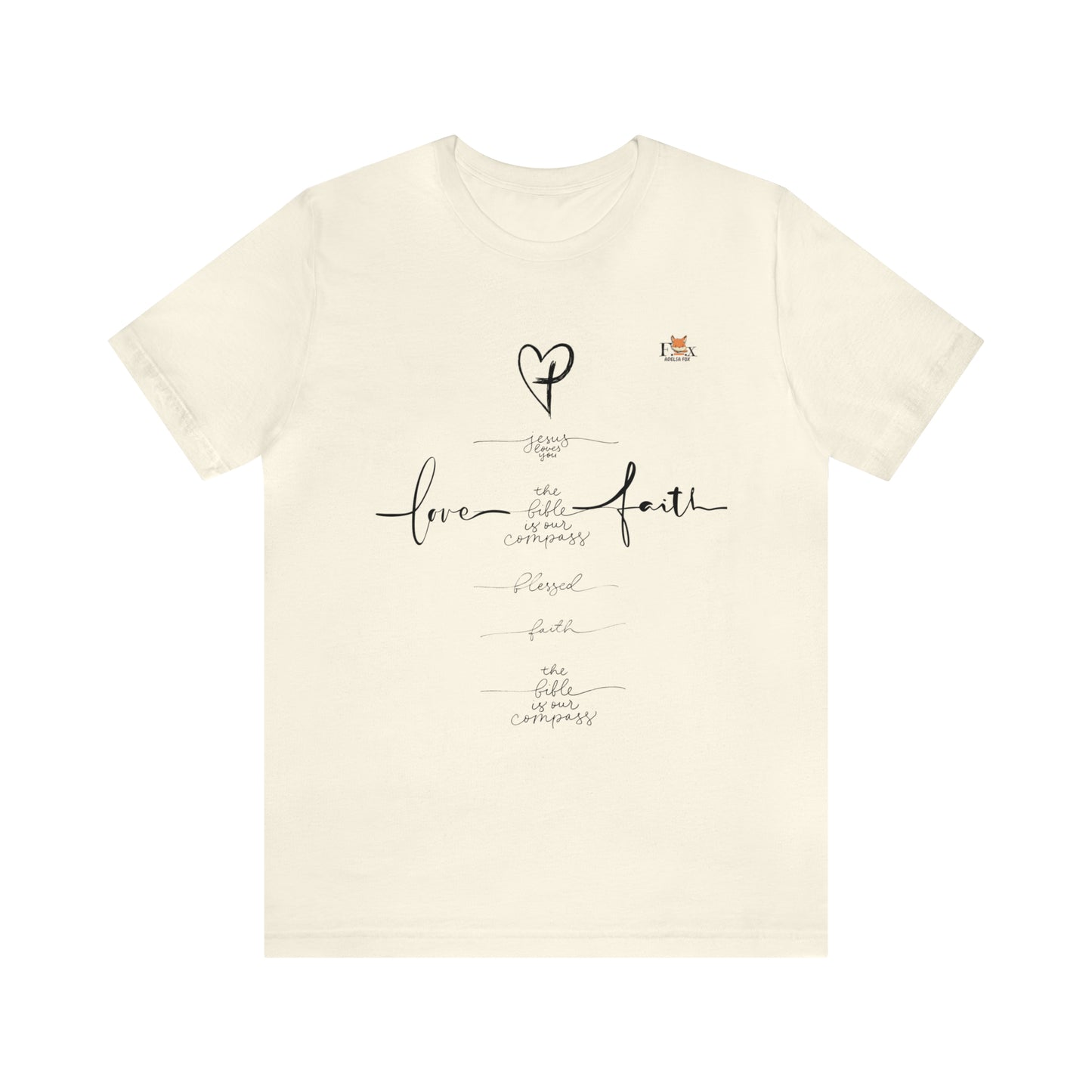 Love & Faith Jesus Cross-Unisex T-shirt