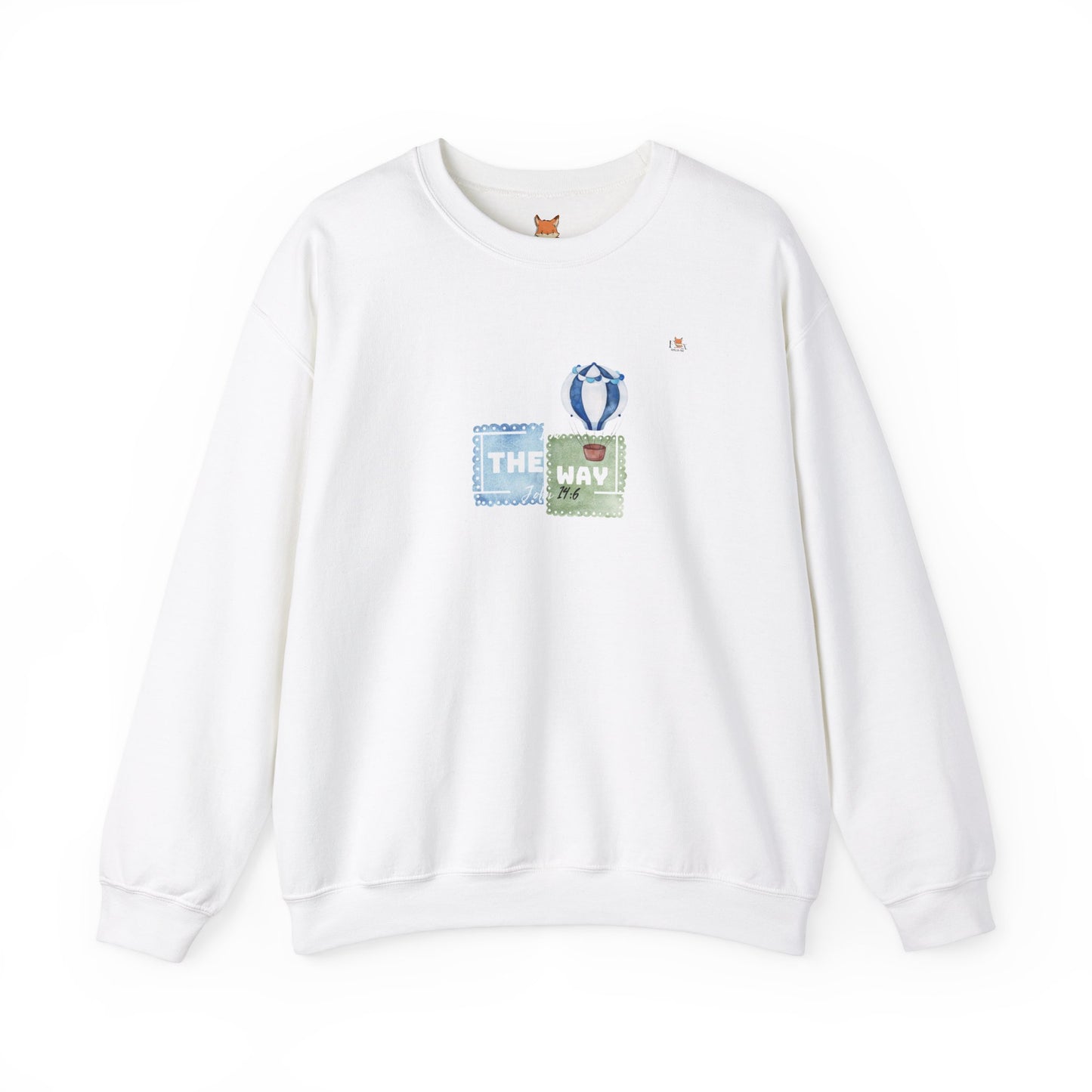 I Am The Way whit with Hot Air Balloons- Unisex Crewneck Sweatshirt