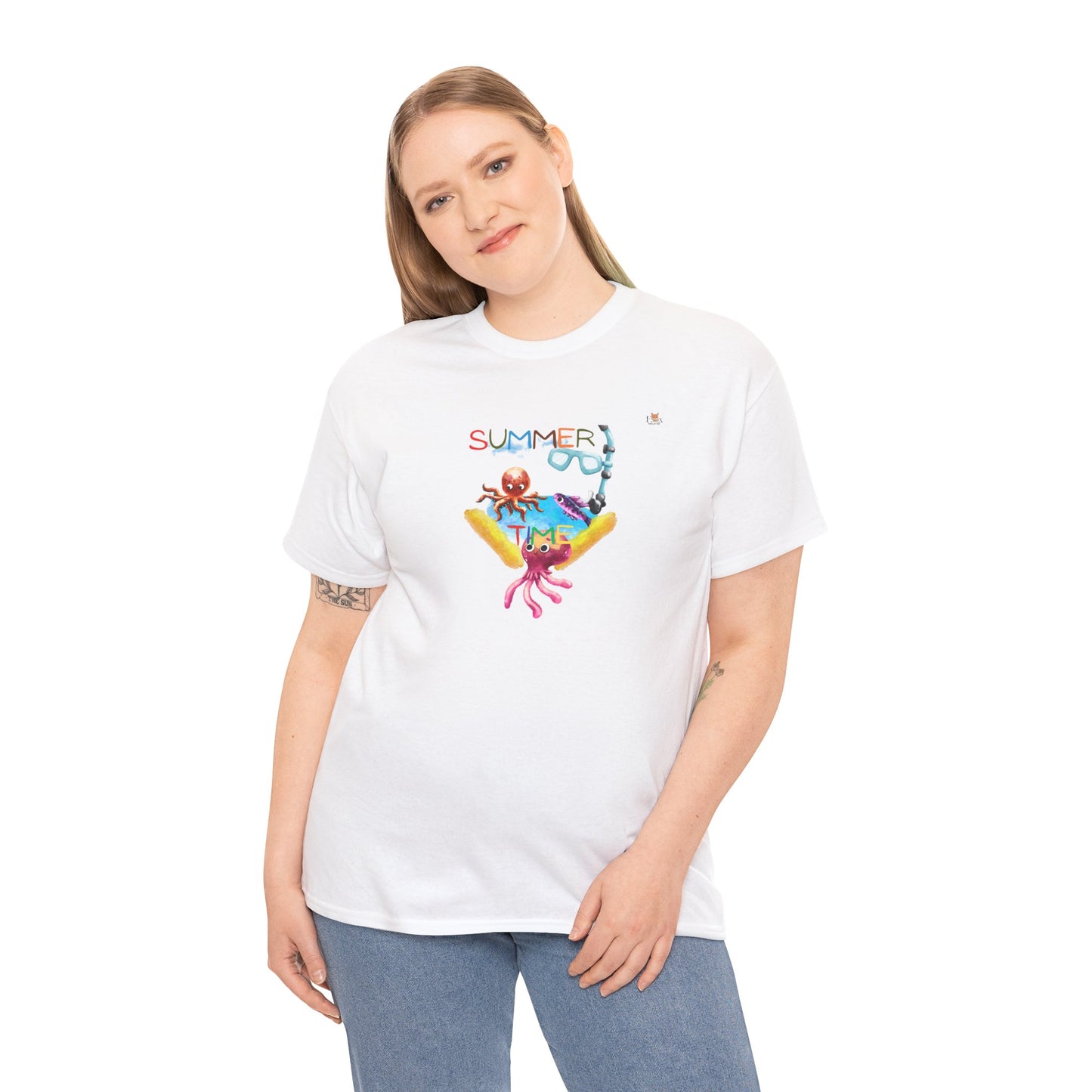 Summer and Octopus Good Time 1- T-Shirt