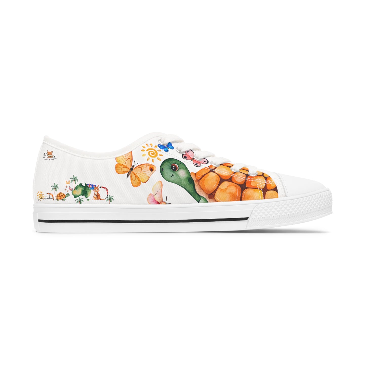 Australia is calling & i must Go- Travel Edition - White Background Sneakers