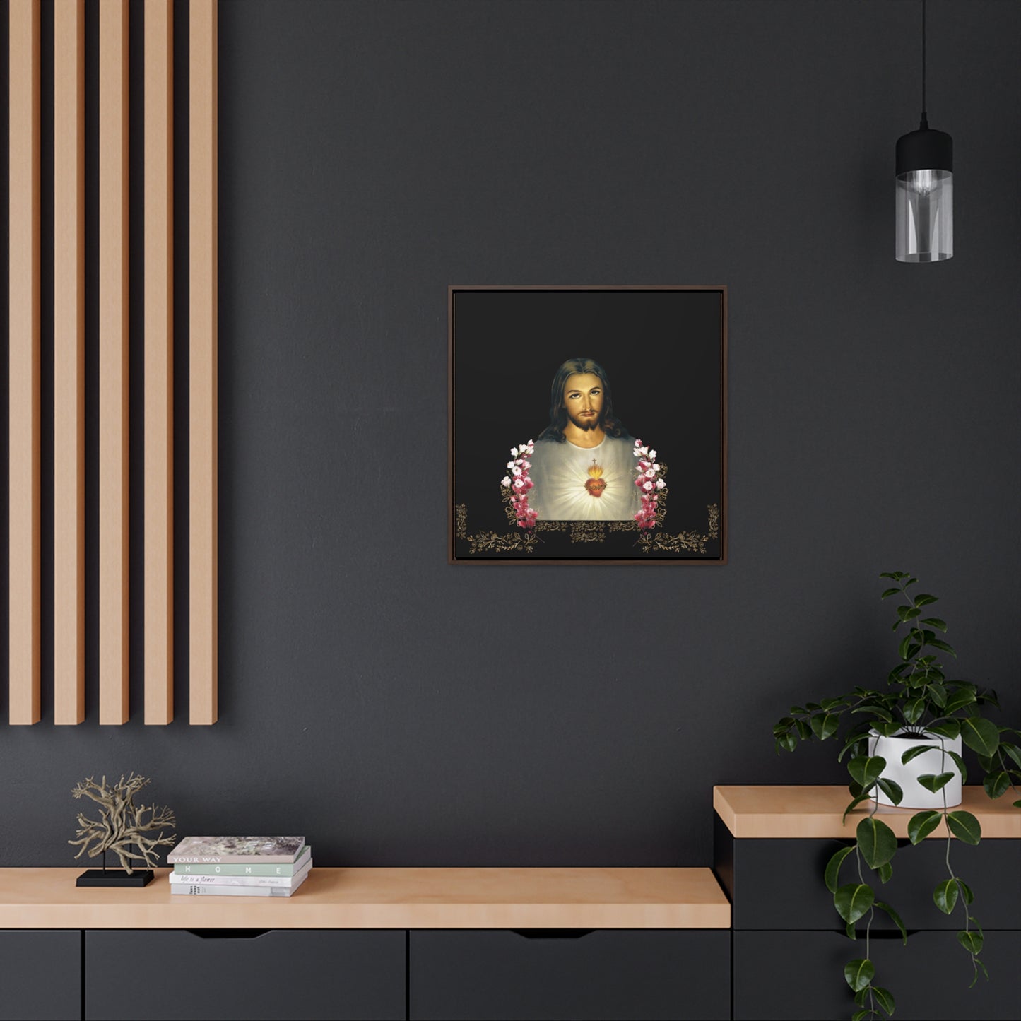 The Sacred Heart of Jesus and Flowers -The Catholic Church Of The Syriac Chaldean Tradition