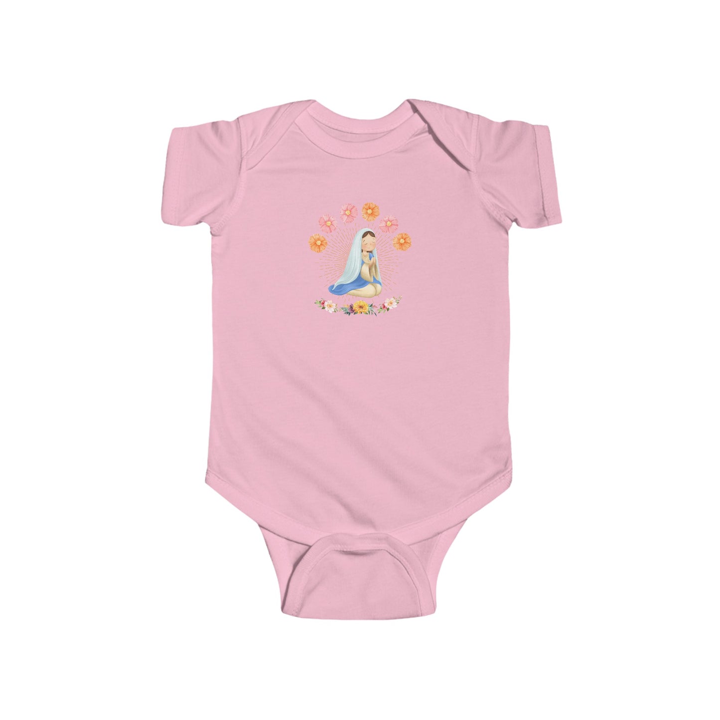 Mary and Flowers-  Unisex Infant Jersey Bodysuit