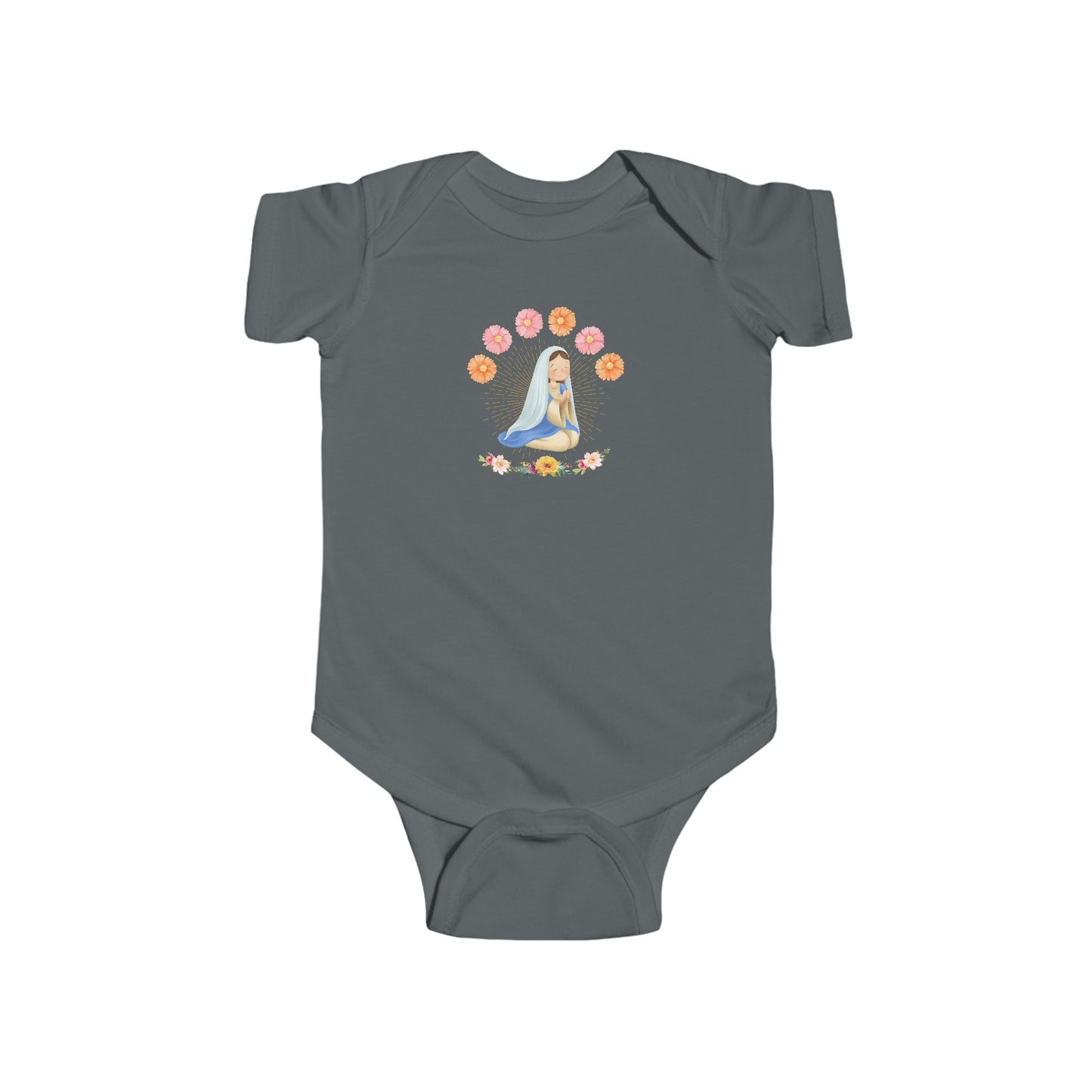 Mary and Flowers-  Unisex Infant Jersey Bodysuit