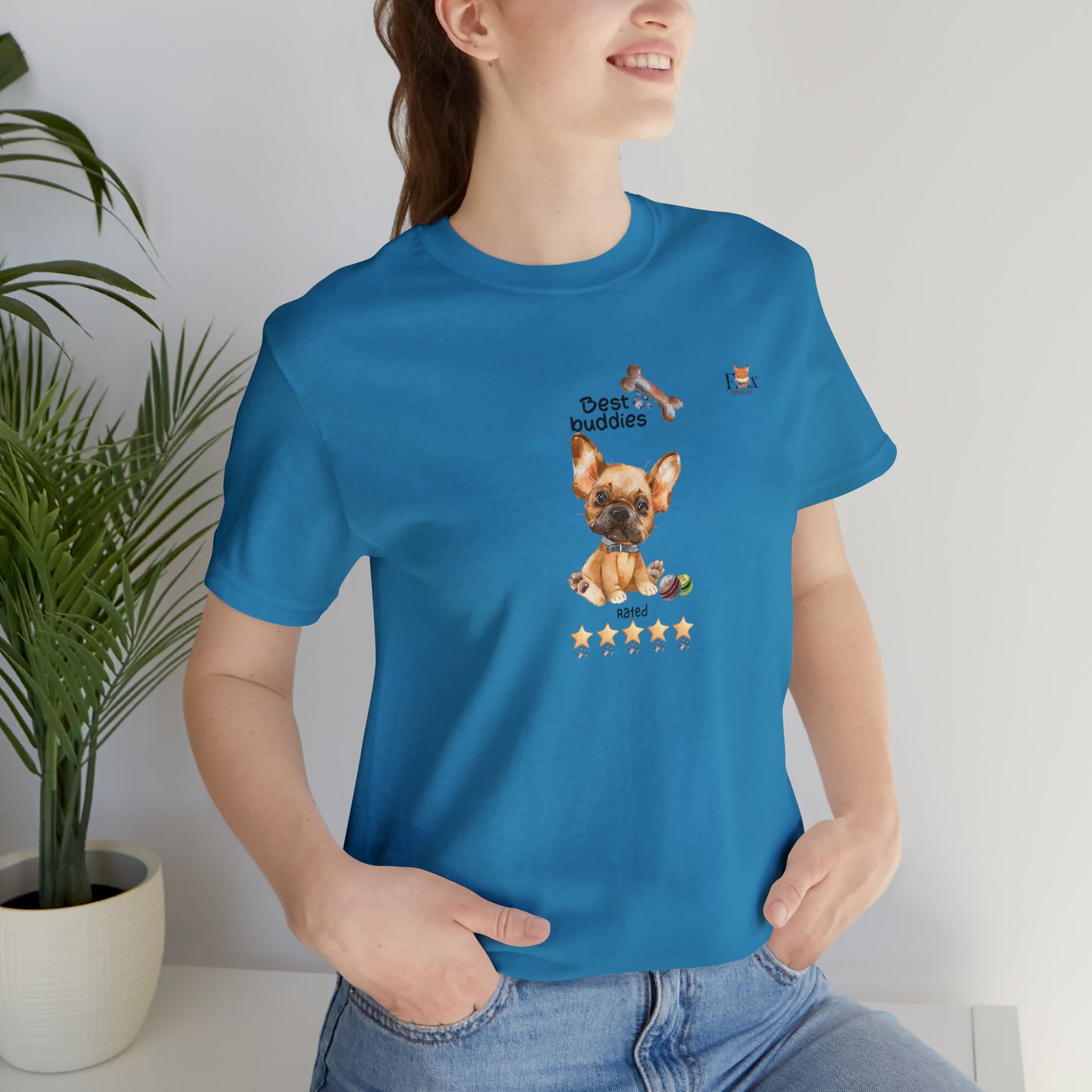 Best Buddies 5 stars & 5 paws - French Bulldog  Unisex T-Shirt