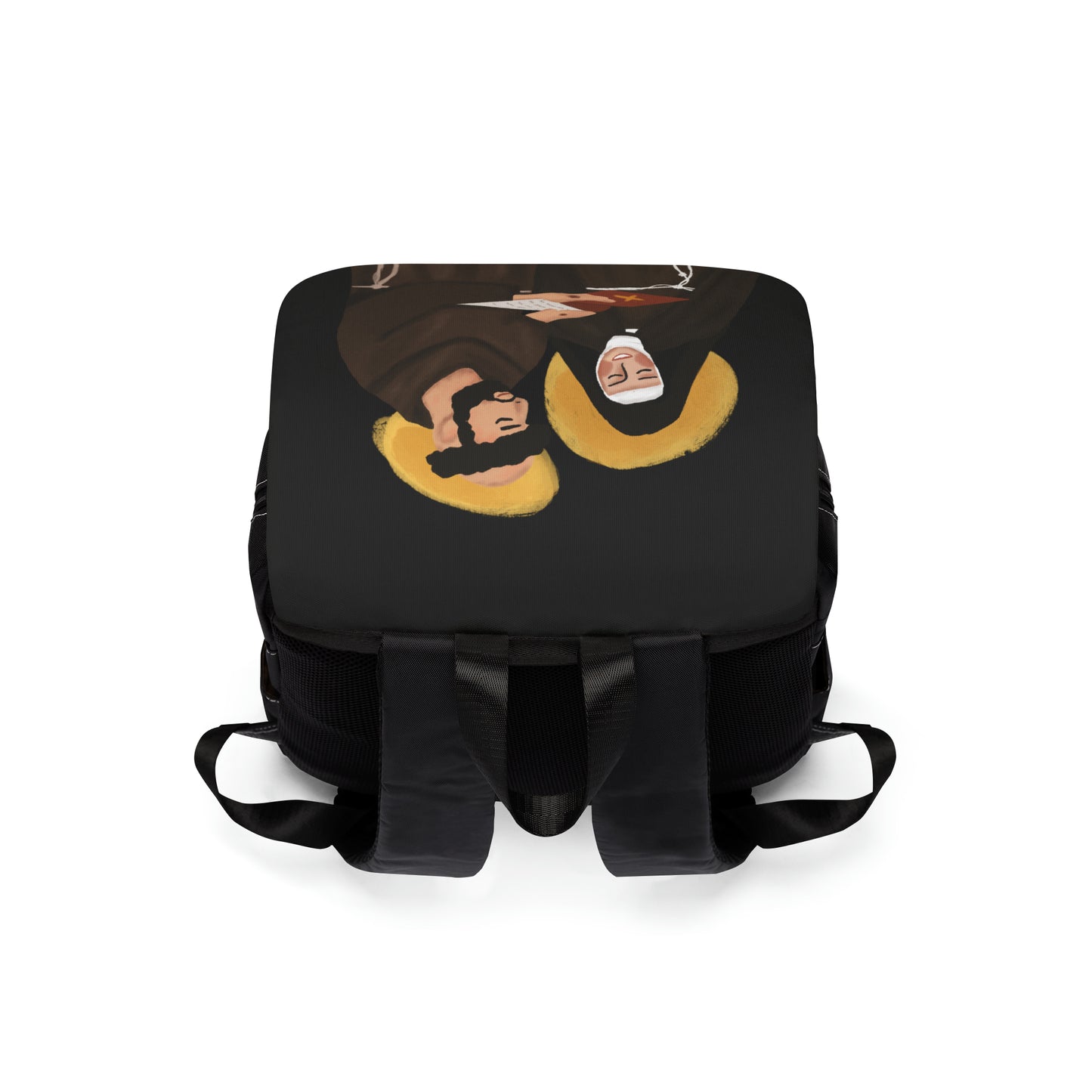Unisex Shoulder Backpack -Saint Claire & Saint Francis Of Assisi