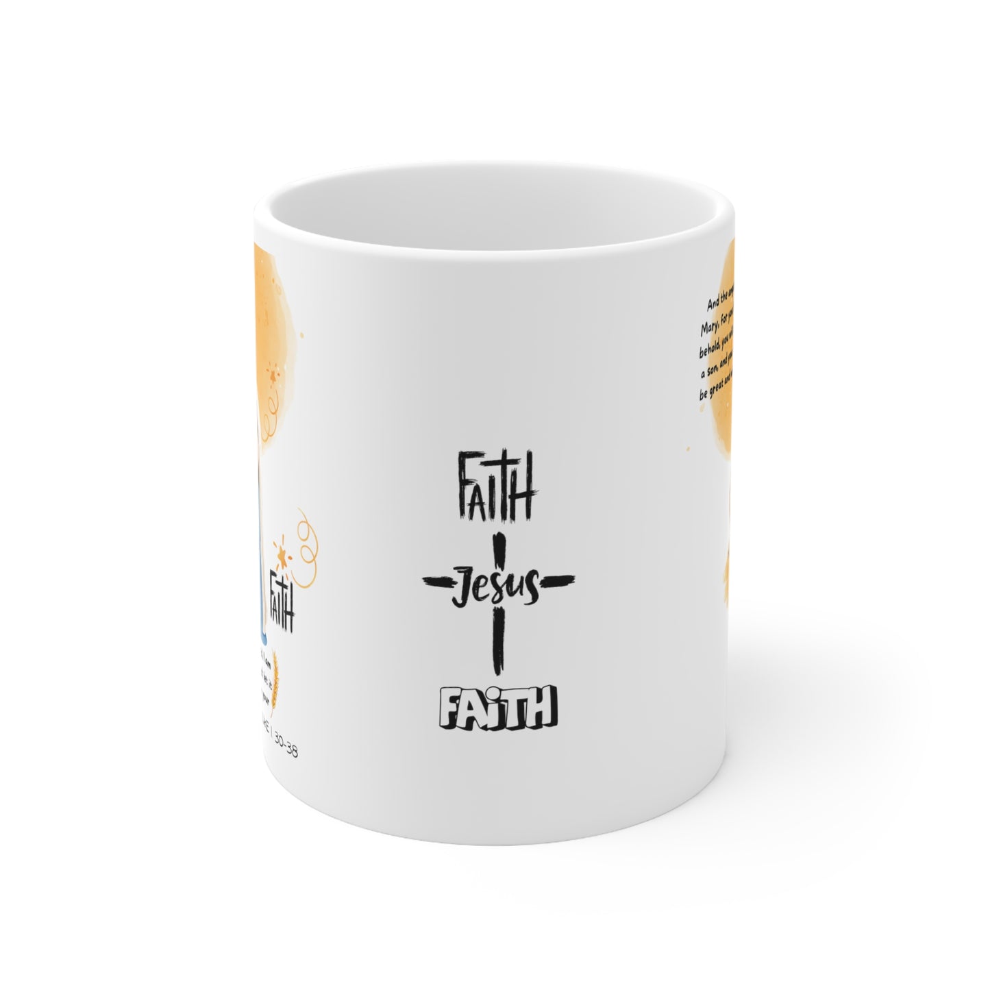 Mary said-  I am the servant of the Lord- Ceramic Mug 11oz