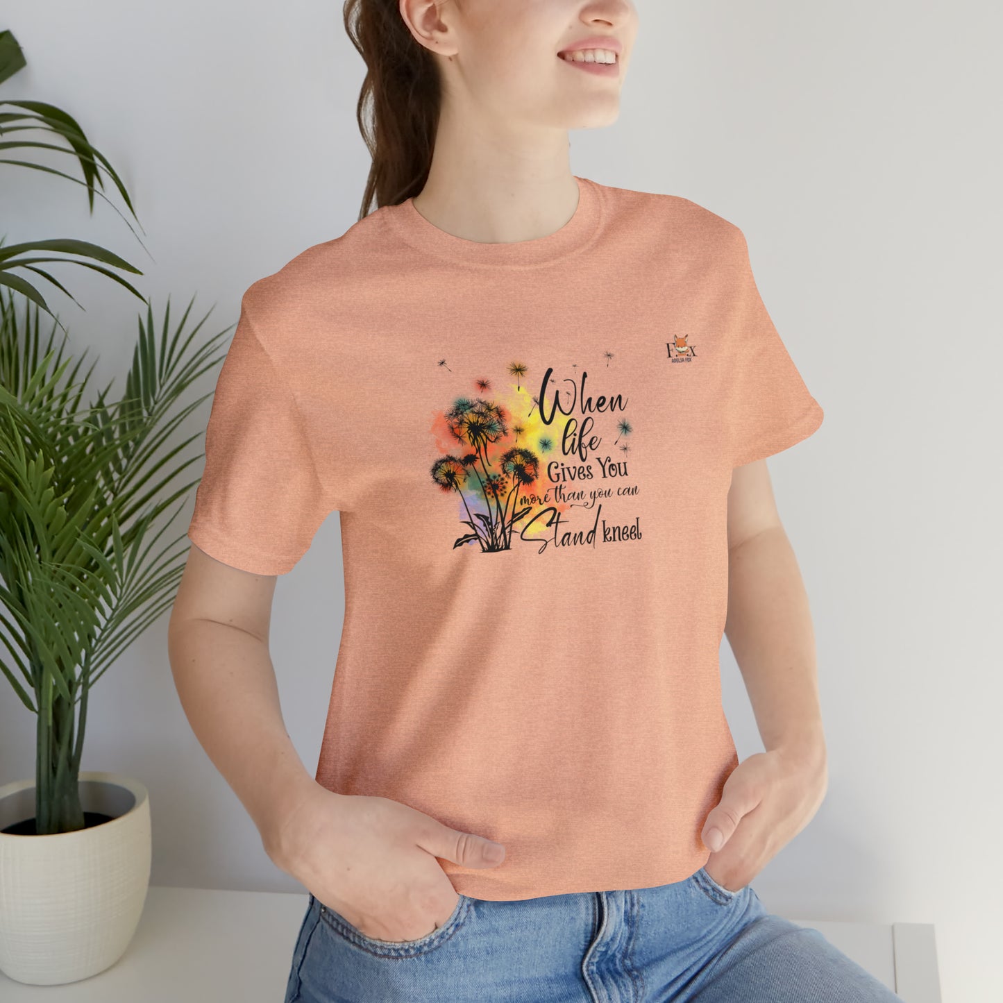 When life give you more than you can - Stand kneel-Unisex T-shirt