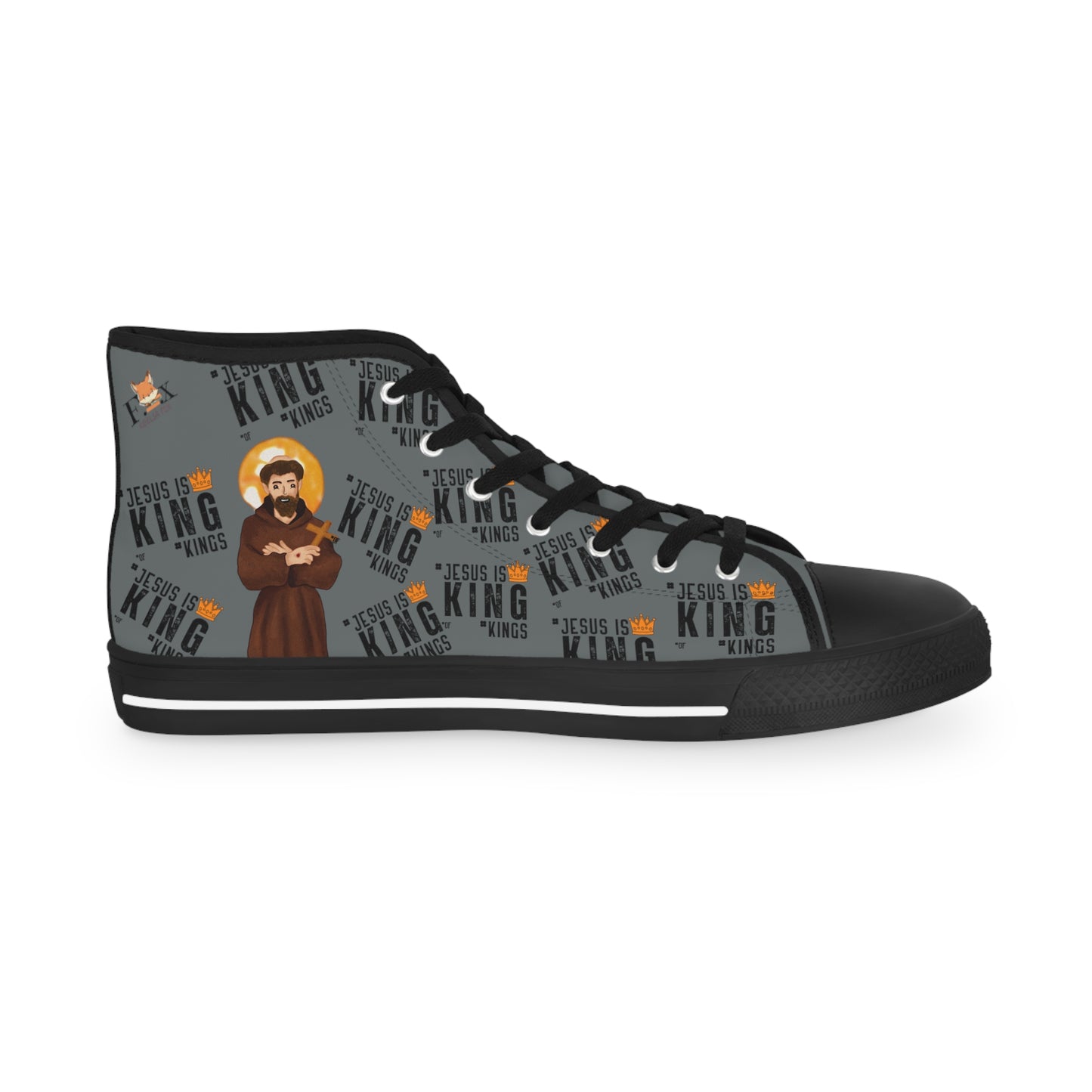 Men's High Top Sneakers -Saint Francis of Assisi