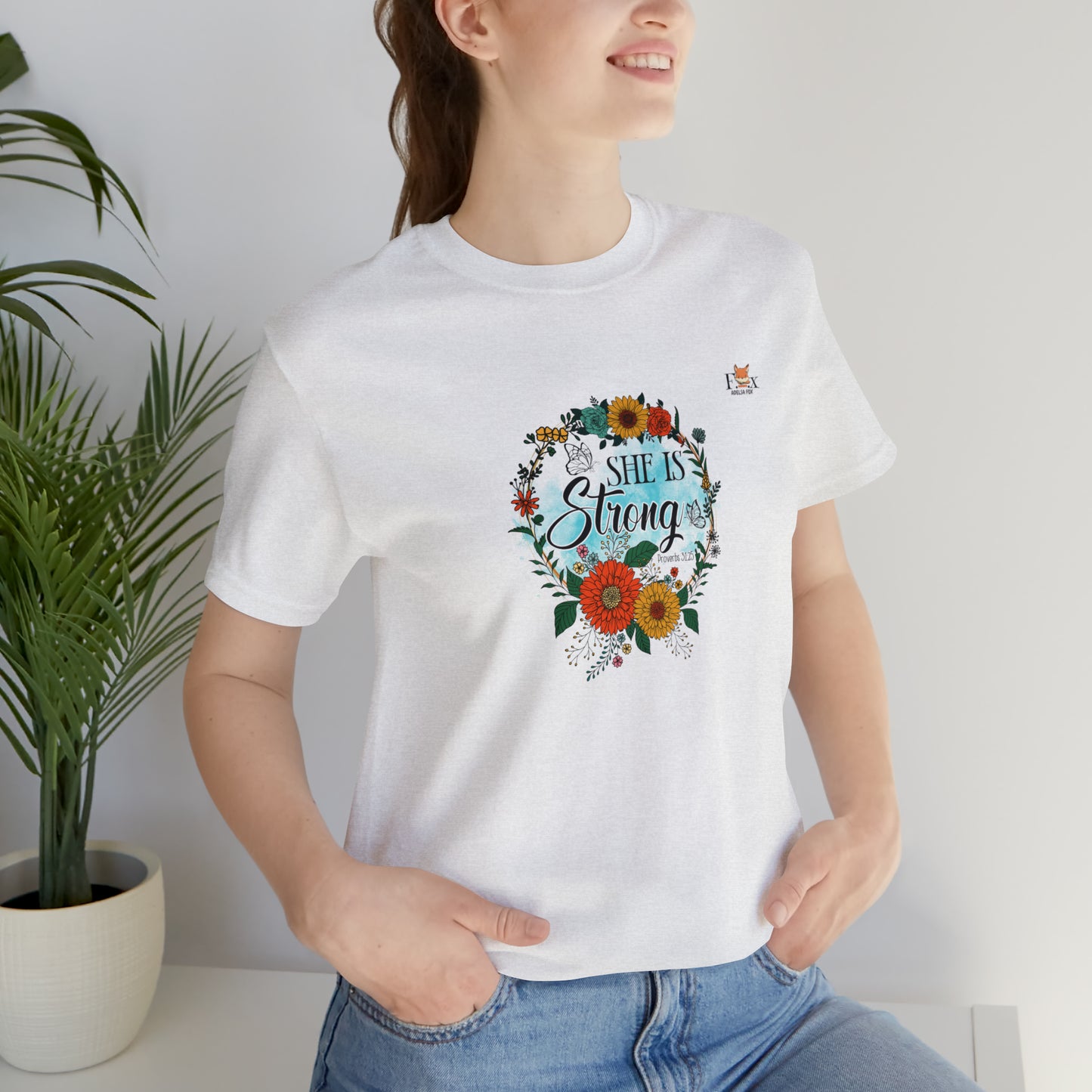Flower crown - She is Strong Proverbs
