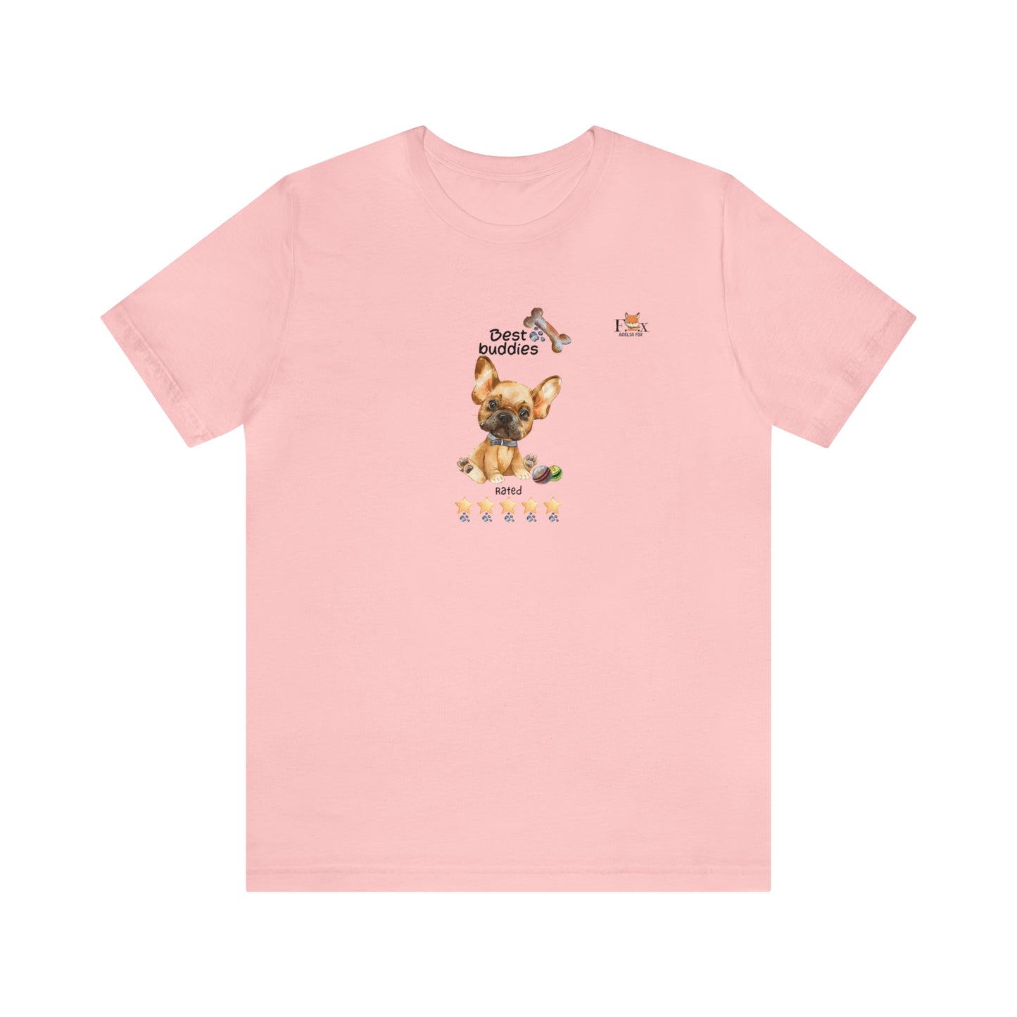 Best Buddies 5 stars & 5 paws - French Bulldog  Unisex T-Shirt