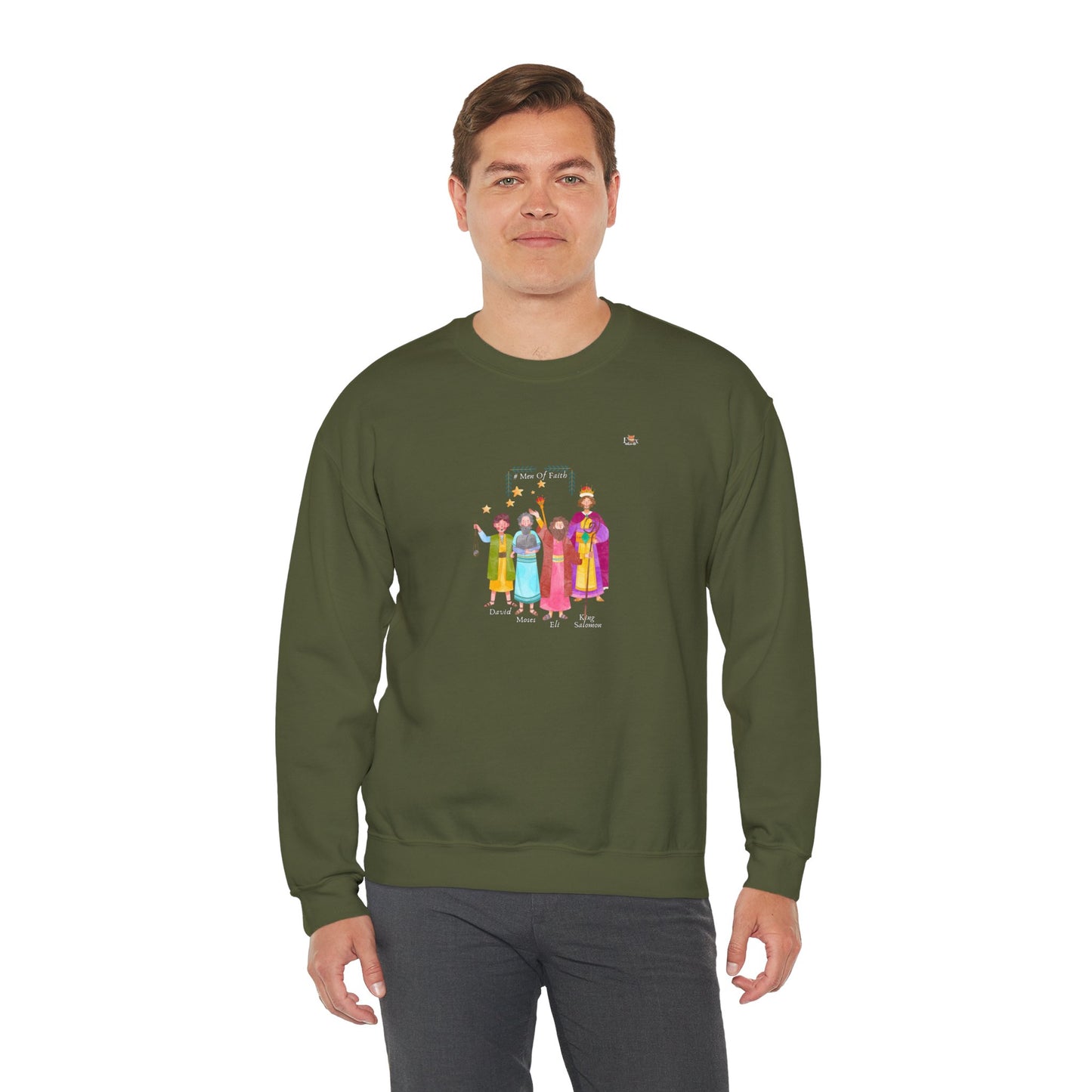 Men Of Faith- Unisex 2 sides -Crewneck Sweatshirt