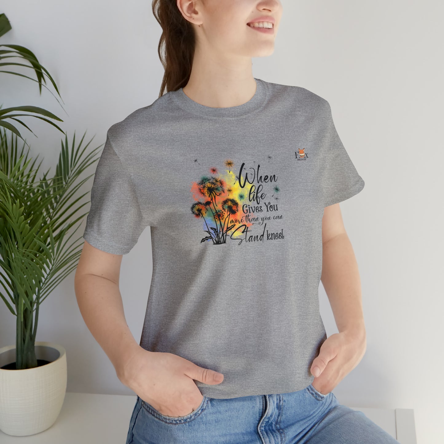 When life give you more than you can - Stand kneel-Unisex T-shirt