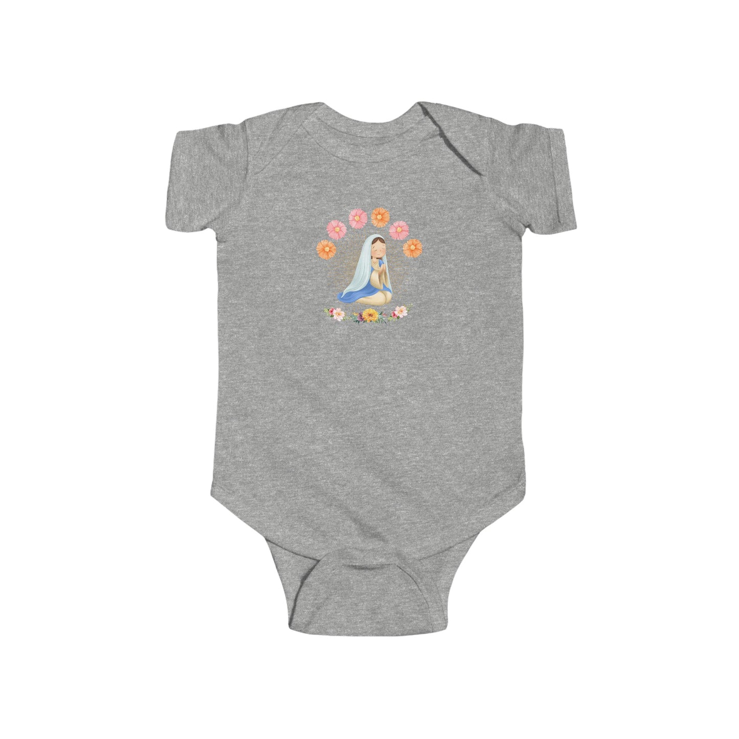 Mary and Flowers-  Unisex Infant Jersey Bodysuit