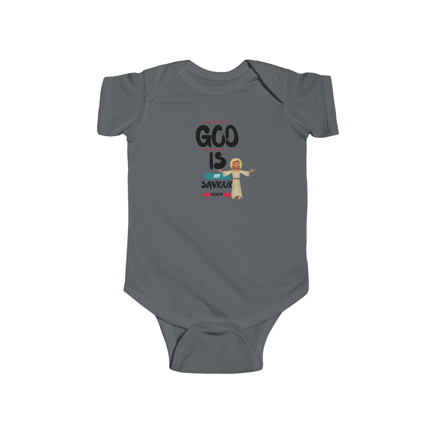 God is my saviour- Unisex Infant Jersey Bodysuit