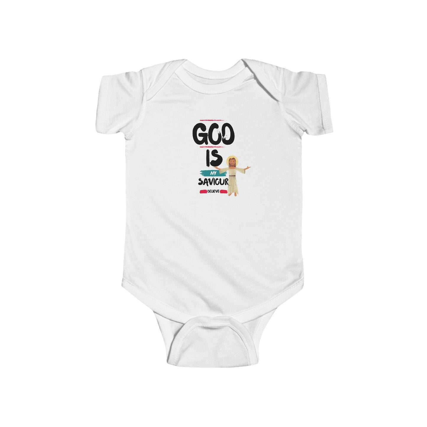 God is my saviour- Unisex Infant Jersey Bodysuit
