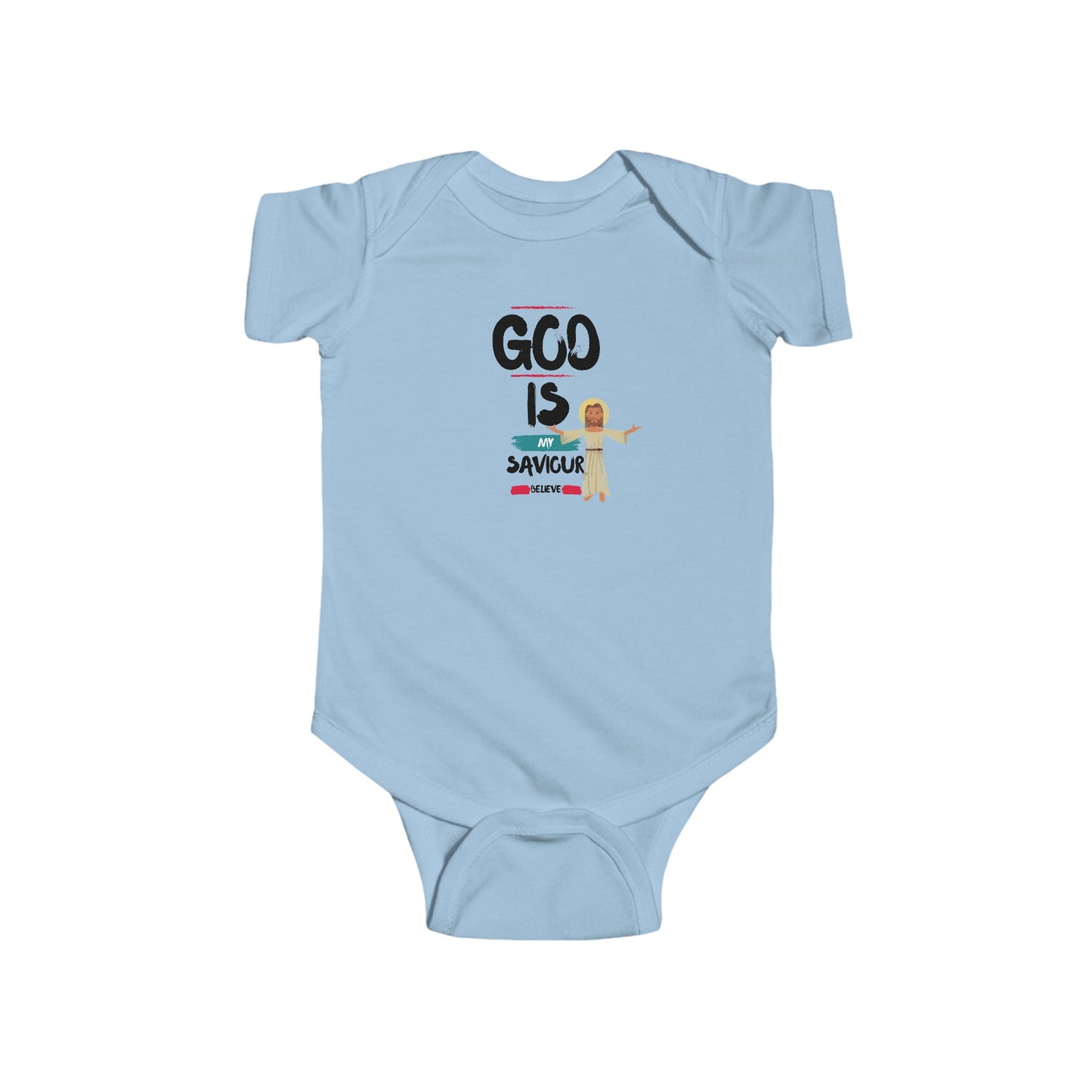 God is my saviour- Unisex Infant Jersey Bodysuit