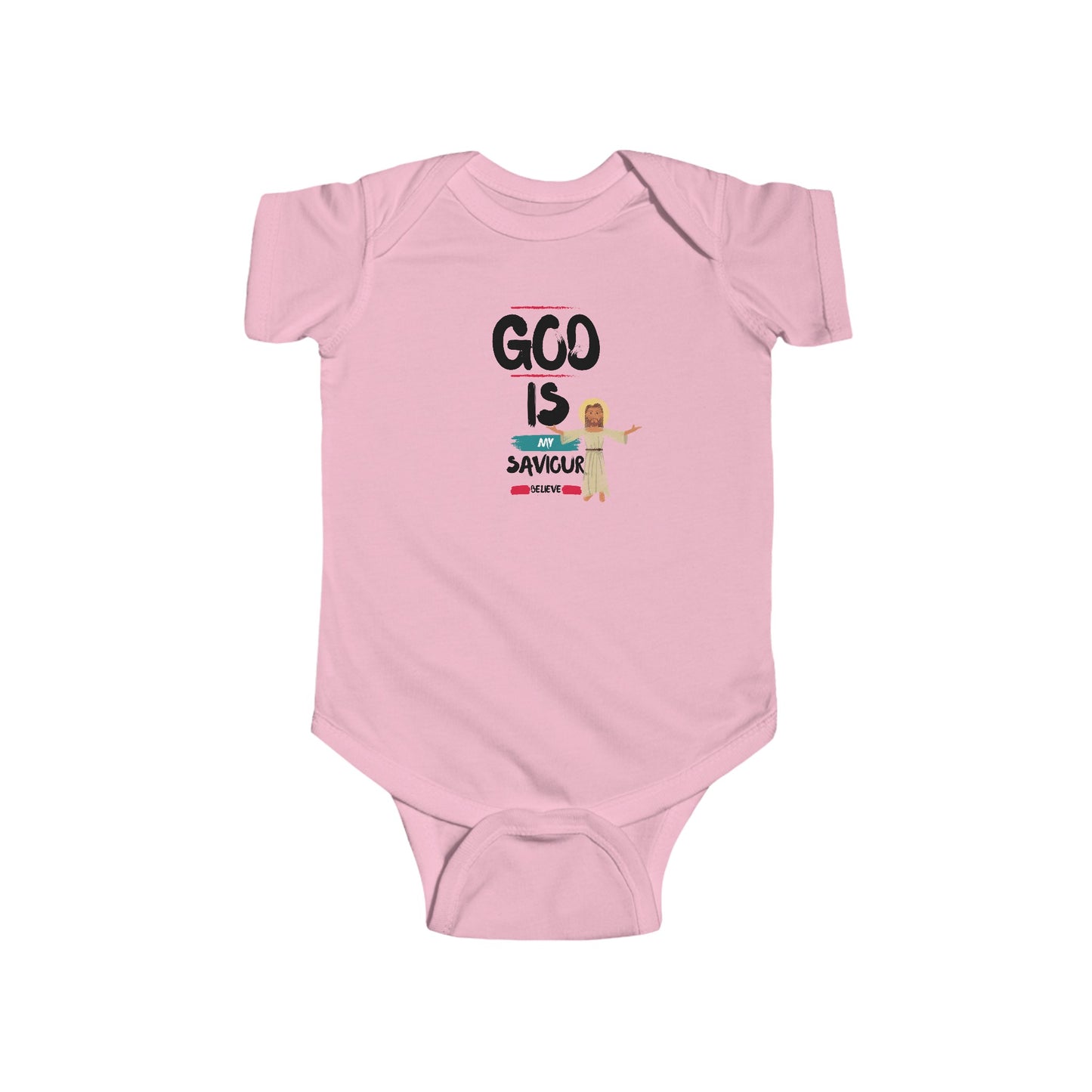 God is my saviour- Unisex Infant Jersey Bodysuit