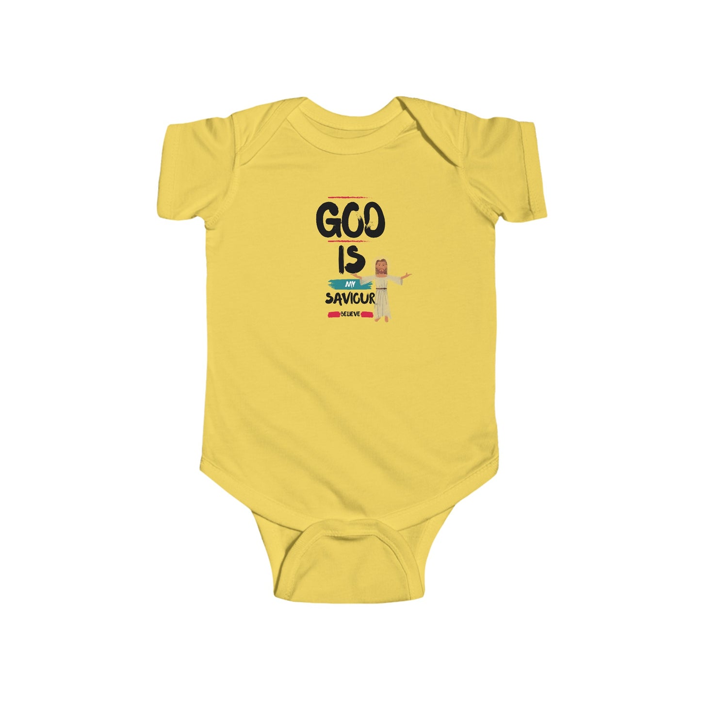God is my saviour- Unisex Infant Jersey Bodysuit