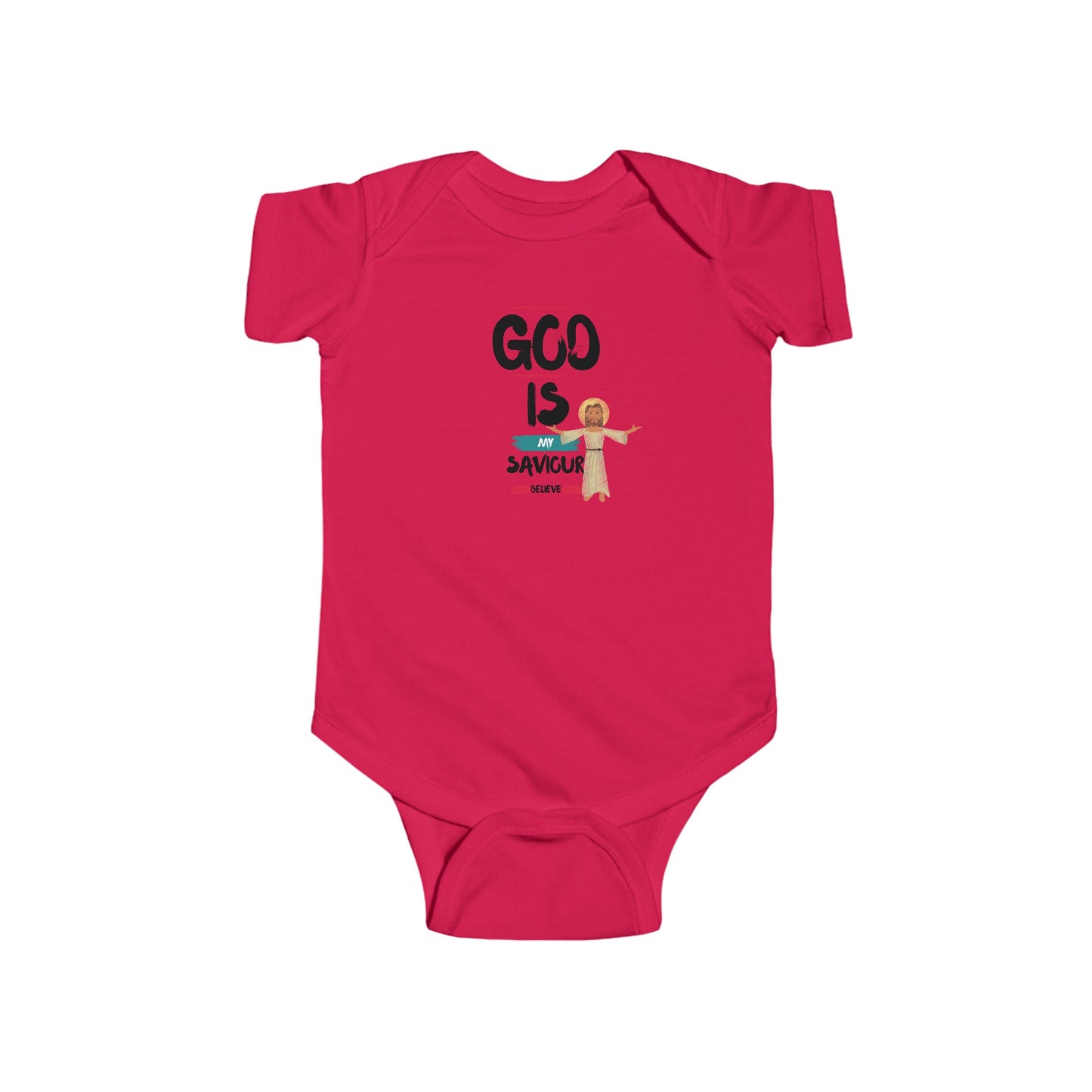 God is my saviour- Unisex Infant Jersey Bodysuit