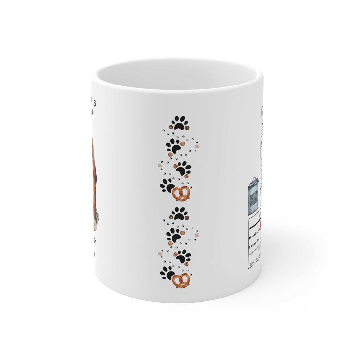 All i need is coffee and my dog - Basset Hound Ceramic Mug 11oz