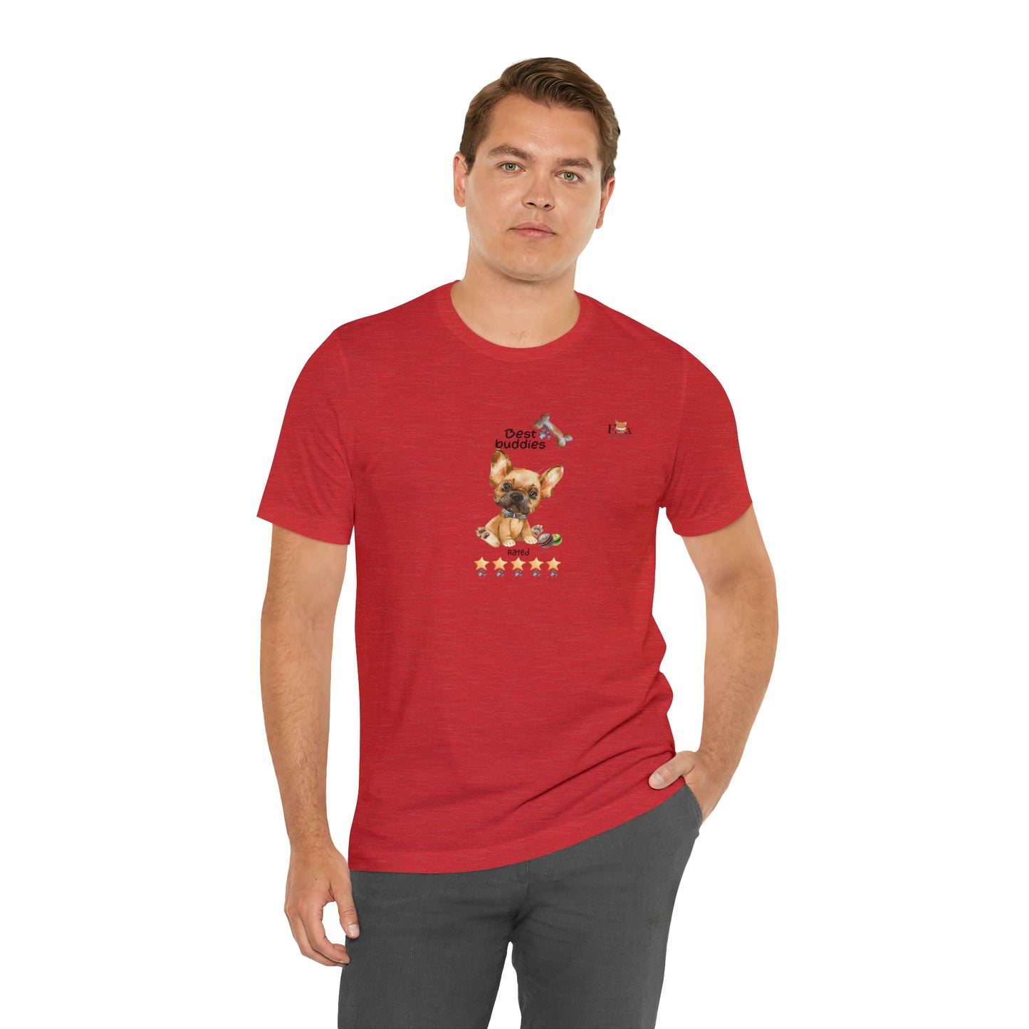 Best Buddies 5 stars & 5 paws - French Bulldog  Unisex T-Shirt