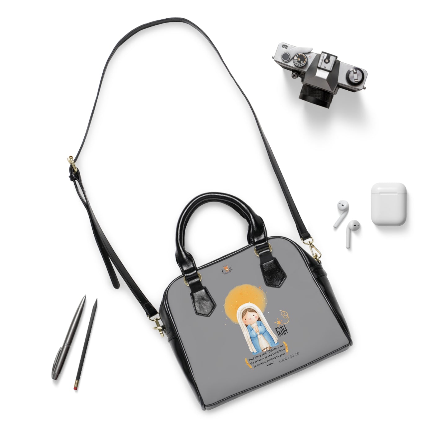 Mary and Faith- 2 design- Shoulder Handbag