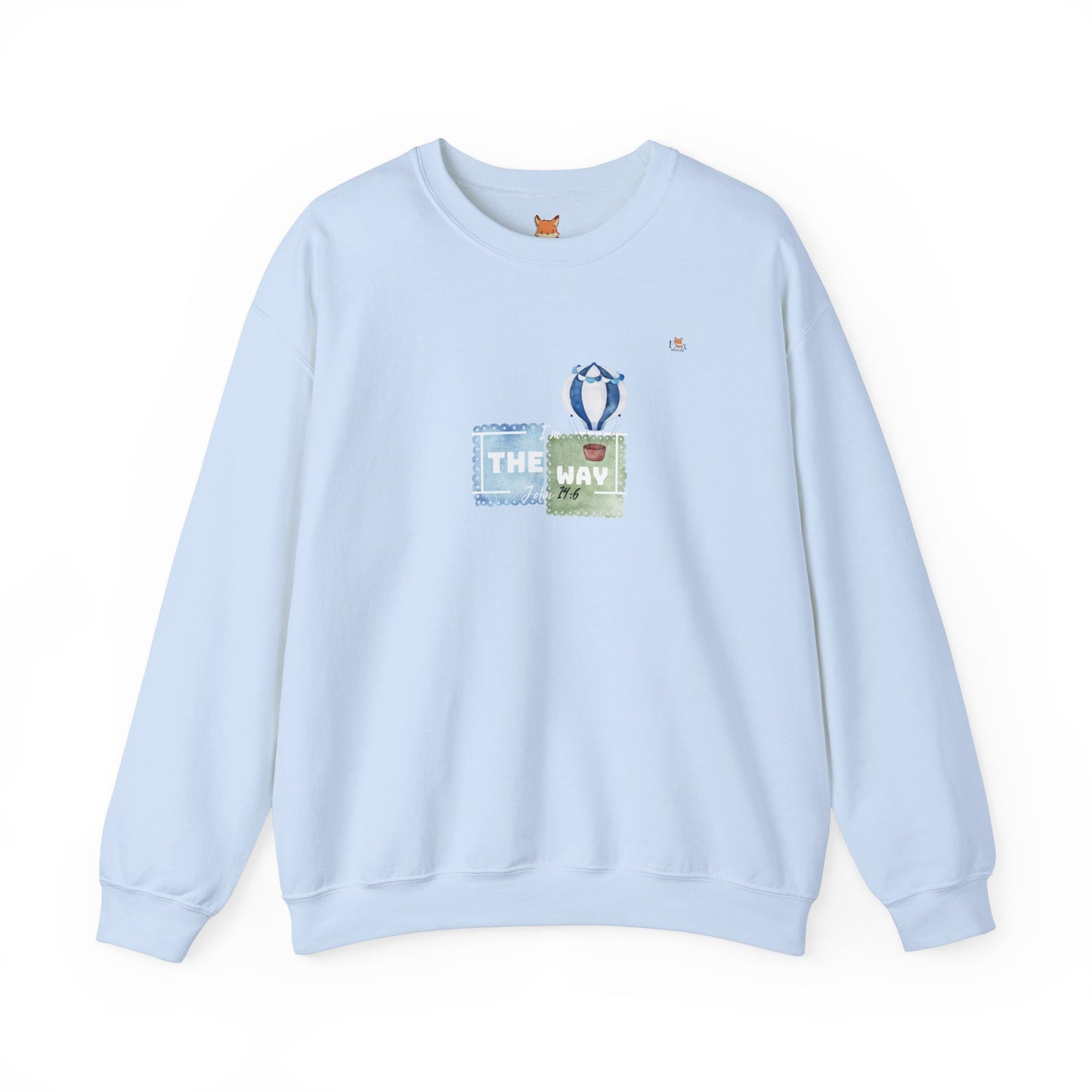 I Am The Way whit with Hot Air Balloons- Unisex Crewneck Sweatshirt