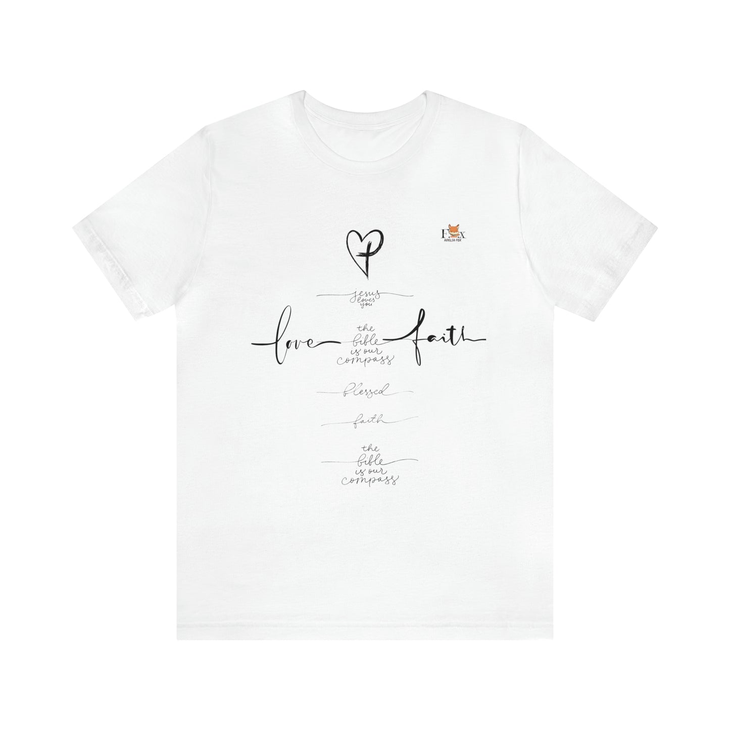 Love & Faith Jesus Cross-Unisex T-shirt