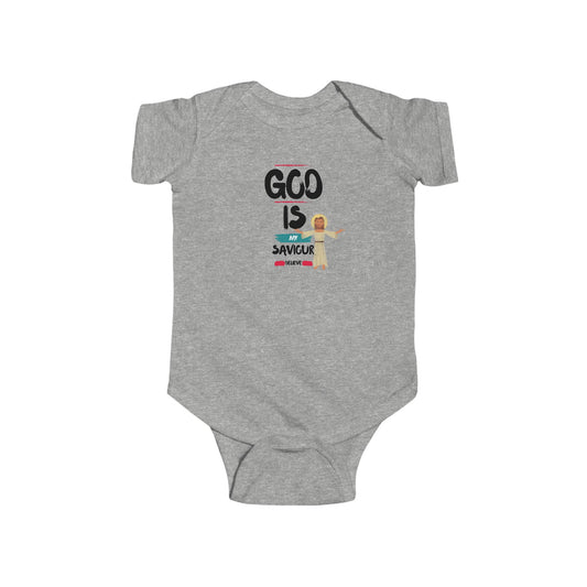 God is my saviour-  Unisex Infant Jersey Bodysuit