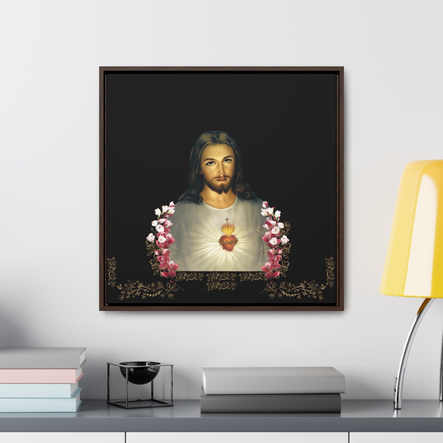 The Sacred Heart of Jesus and Flowers -The Catholic Church Of The Syriac Chaldean Tradition