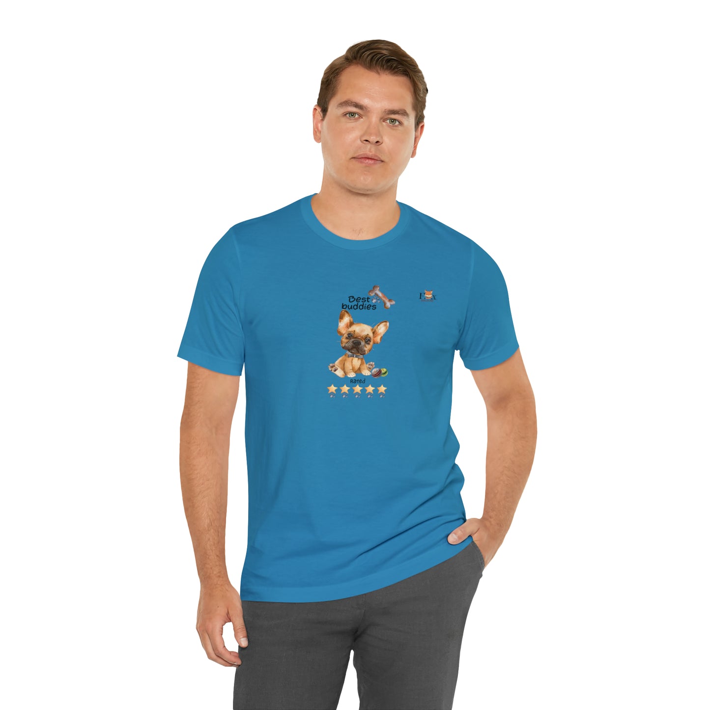 Best Buddies 5 stars & 5 paws - French Bulldog  Unisex T-Shirt