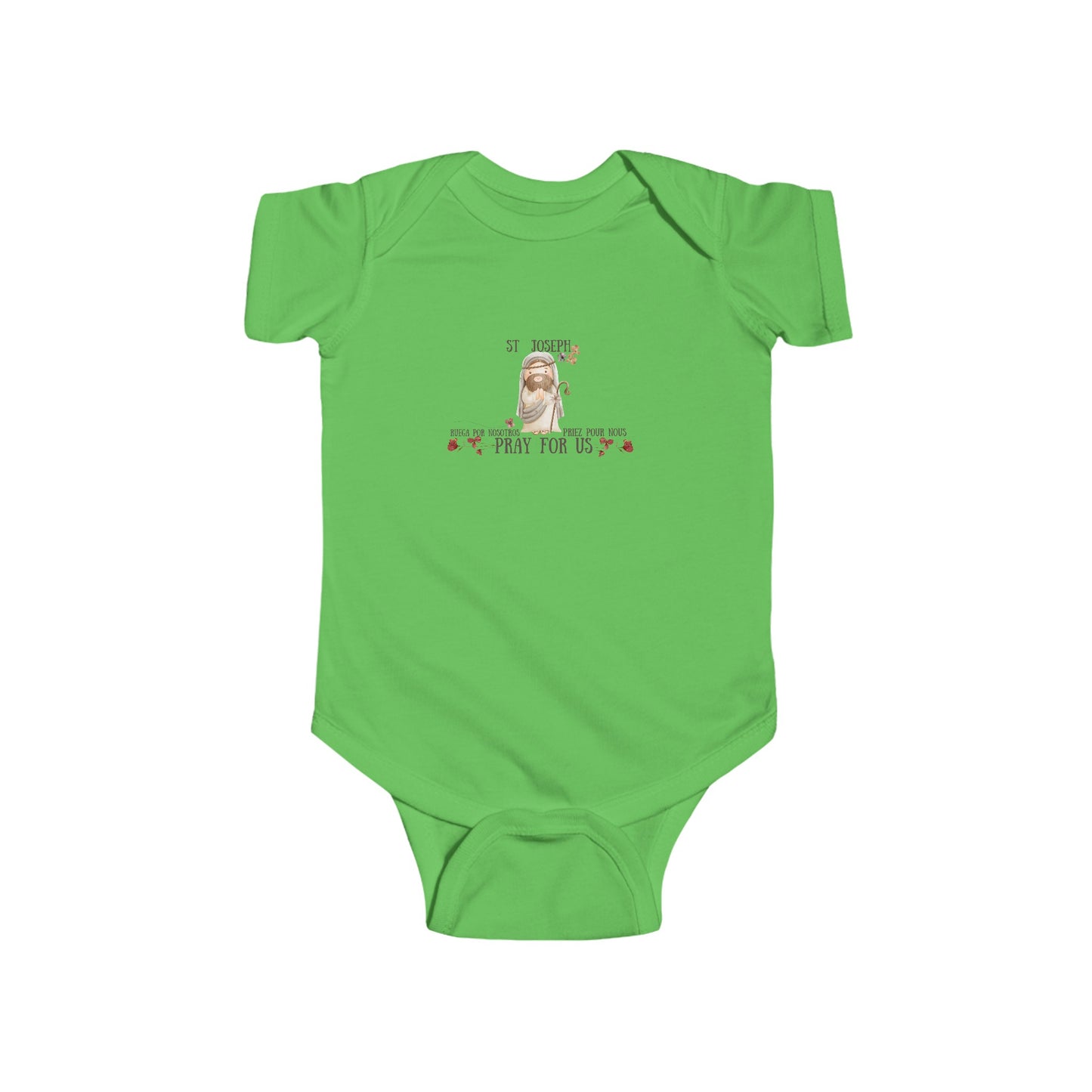 Saint Joseph Pray For Us- Unisex Infant Jersey Bodysuit