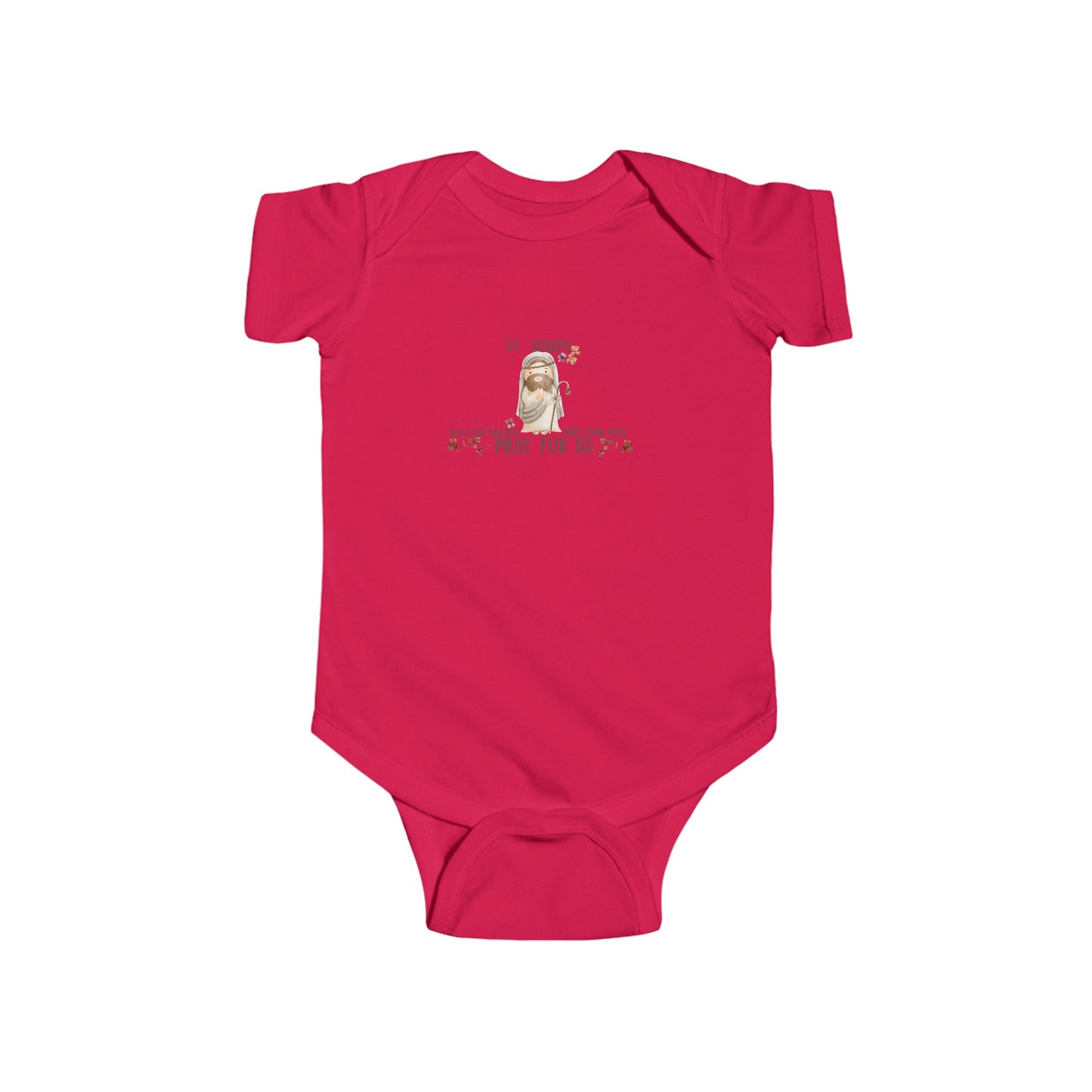 Saint Joseph Pray For Us- Unisex Infant Jersey Bodysuit