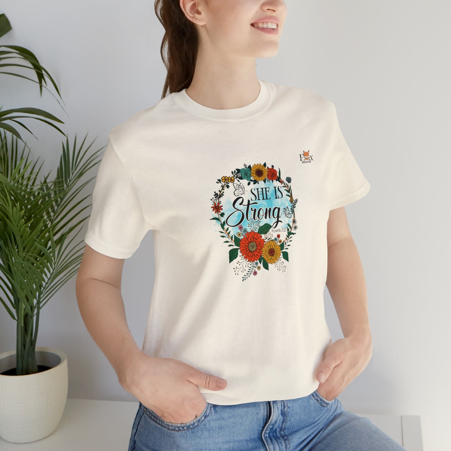 Flower crown - She is Strong Proverbs