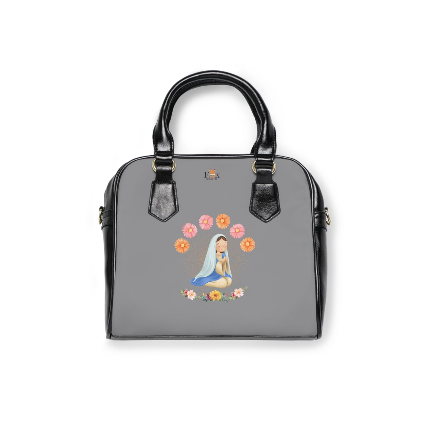 Mary and Flowers -Shoulder Handbag