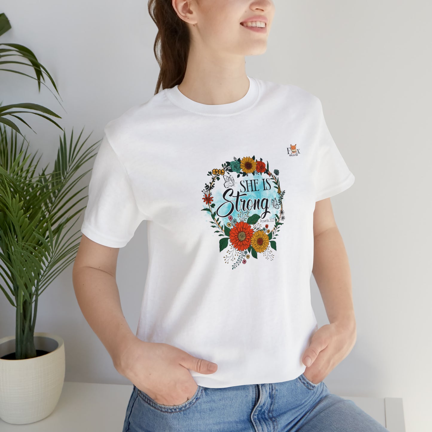 Flower crown - She is Strong Proverbs