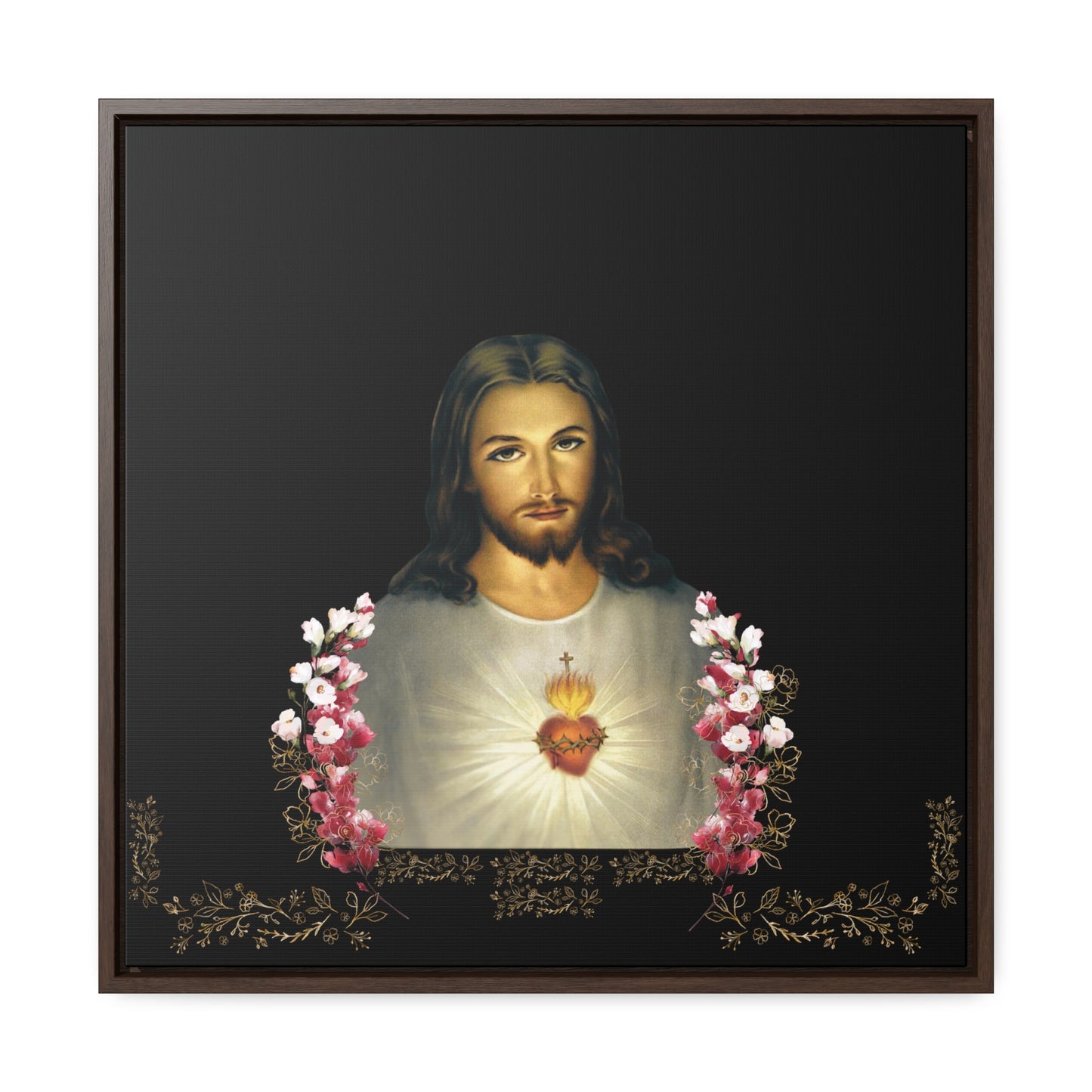 The Sacred Heart of Jesus and Flowers -The Catholic Church Of The Syriac Chaldean Tradition