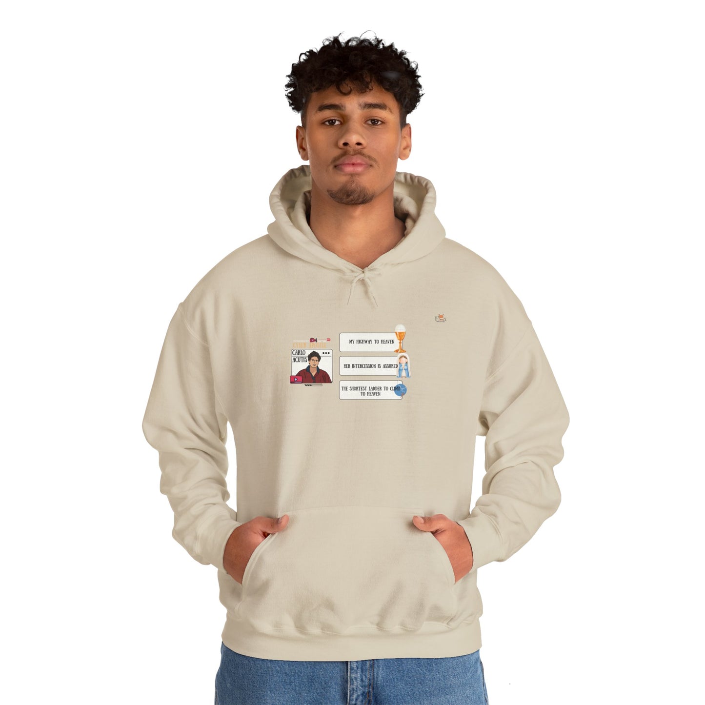 The Cyber Apostle Carlo Acutis -Hoodie Sweatshirt -Bright Colors