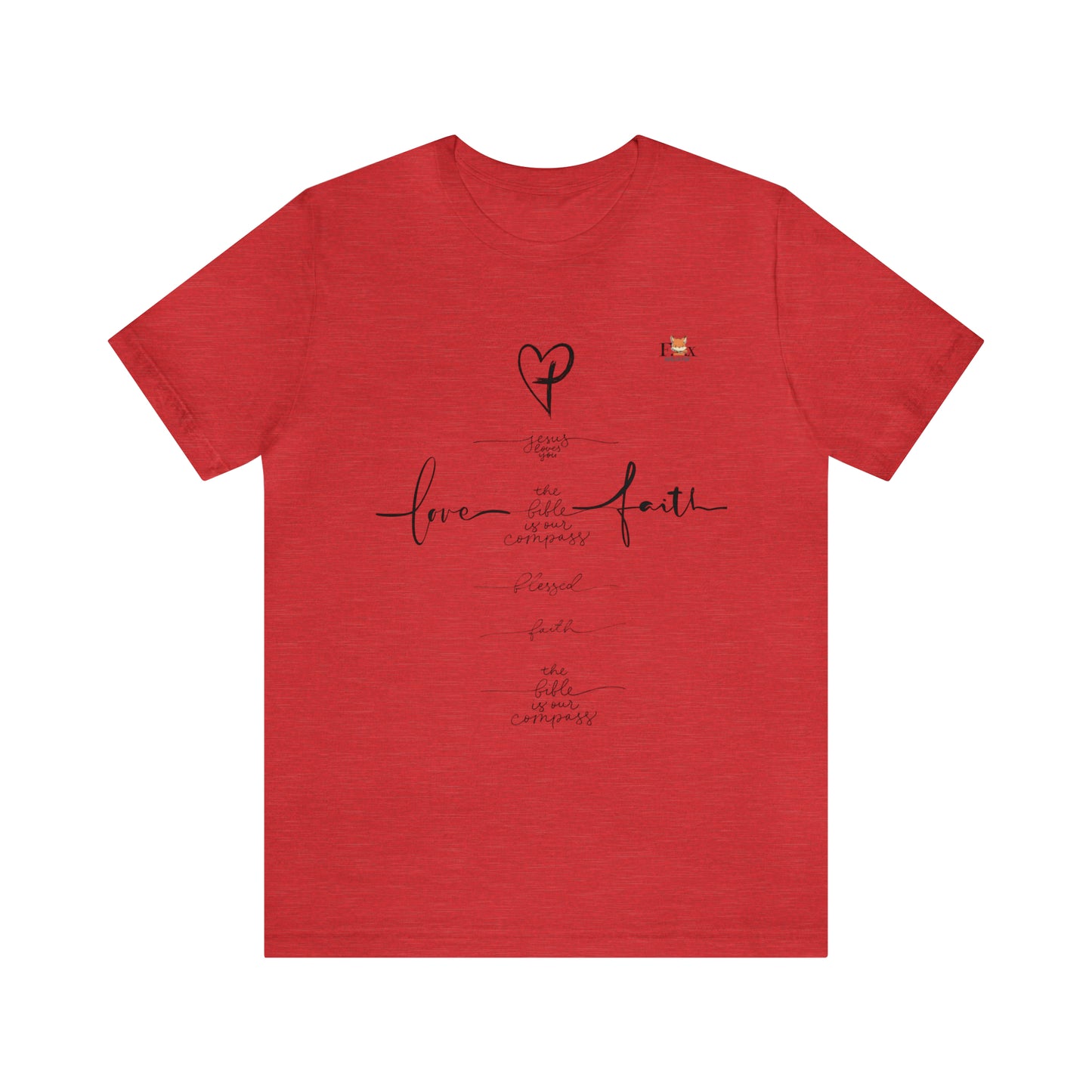 Love & Faith Jesus Cross-Unisex T-shirt