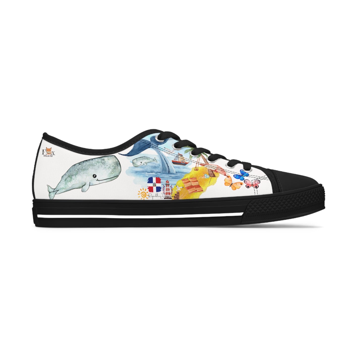 Dominican Republic is calling & i must Go- Travel Edition - White Background Sneakers