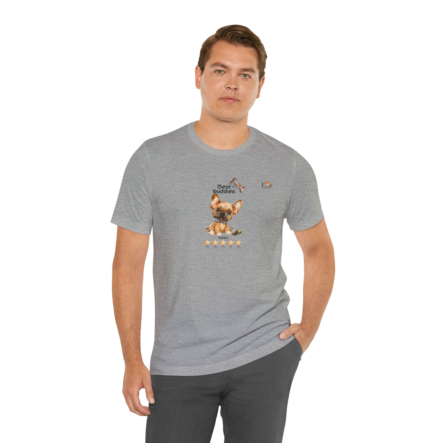 Best Buddies 5 stars & 5 paws - French Bulldog  Unisex T-Shirt