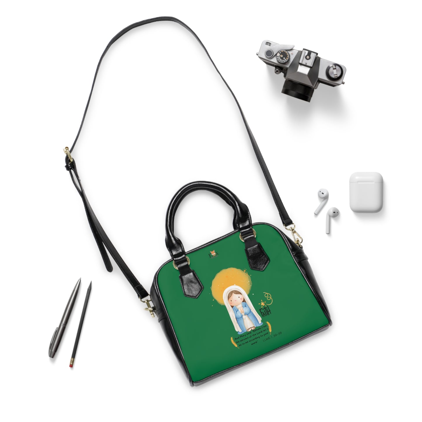 Mary and Faith- 2 design- Shoulder Handbag