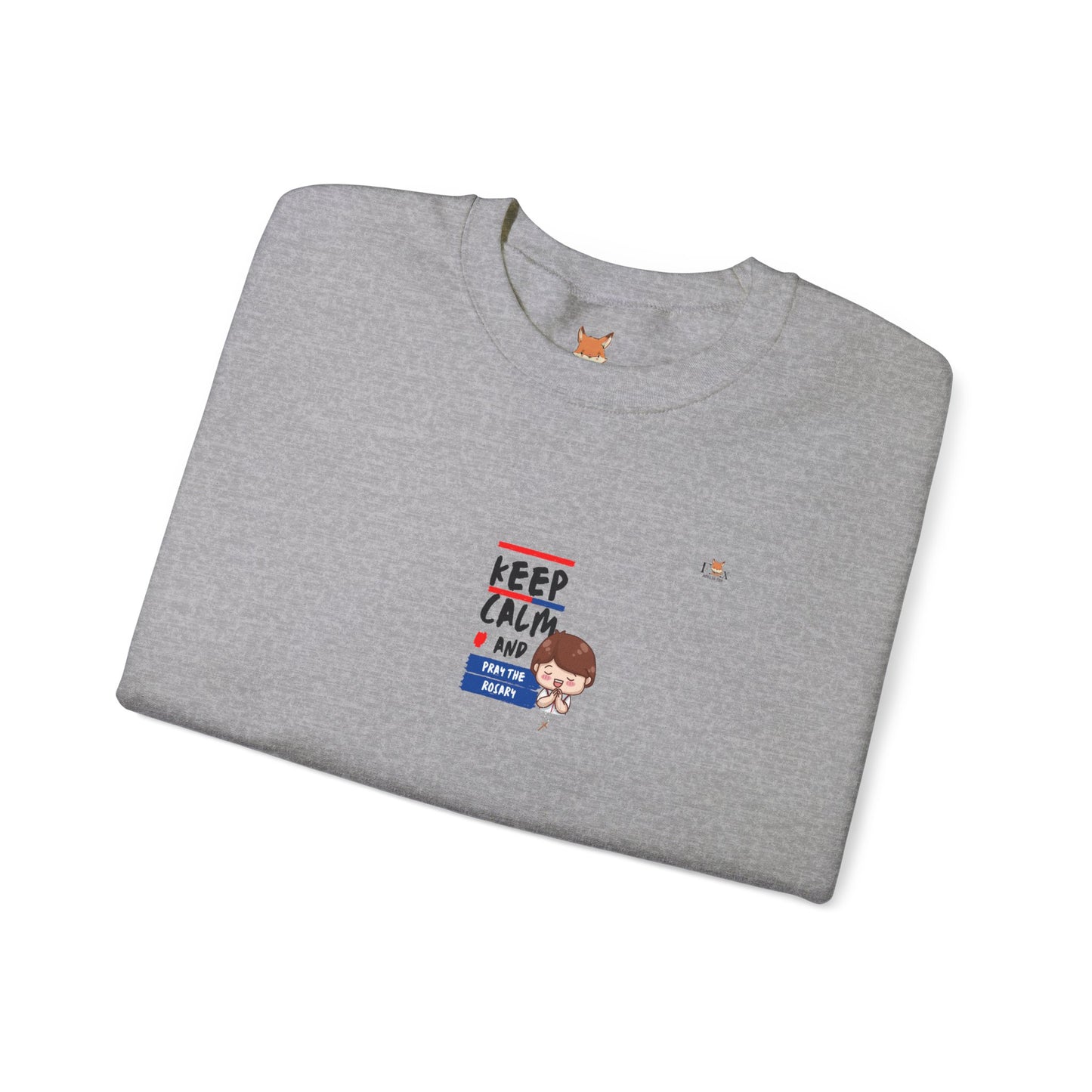 Keep Calm and Pray The Rosary- Unisex Crewneck Sweatshirt