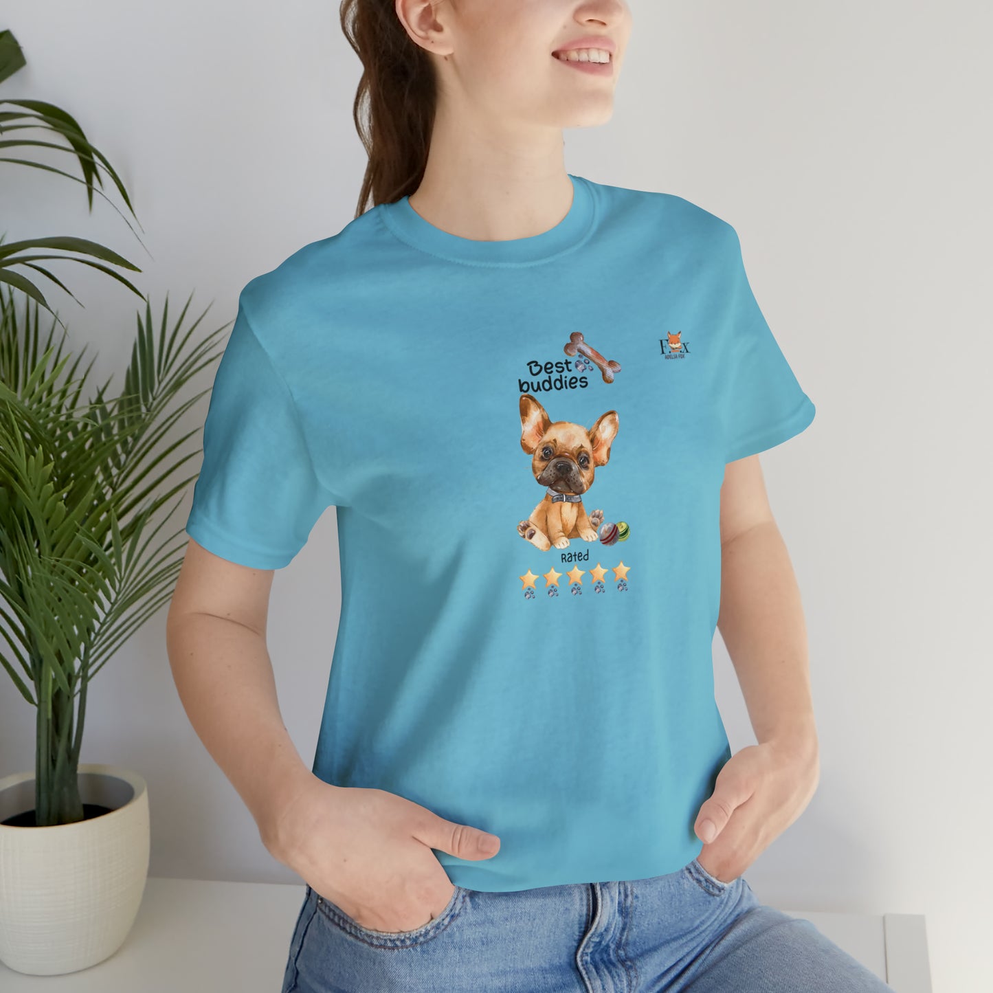 Best Buddies 5 stars & 5 paws - French Bulldog  Unisex T-Shirt