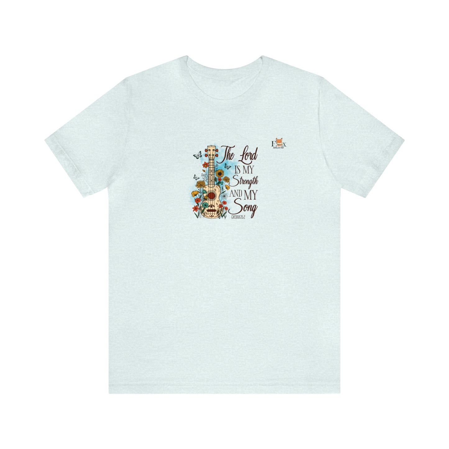 Jesus and Guitar- The Lord is my strength and my song -Unisex T-shirt